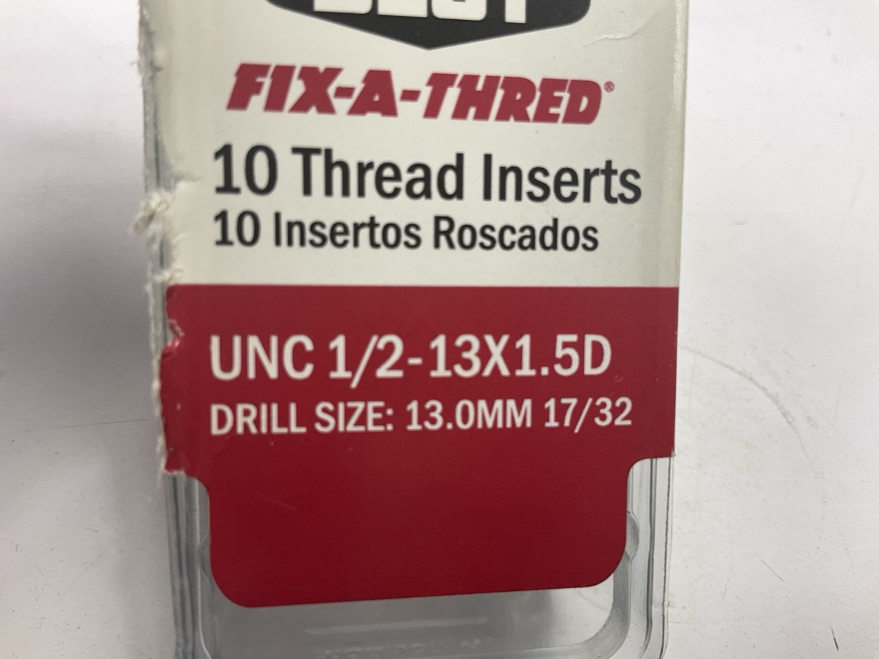 Mechanics Best TR25611 1/2 Inch Fix-A-Thread Inserts – 10 / Pack