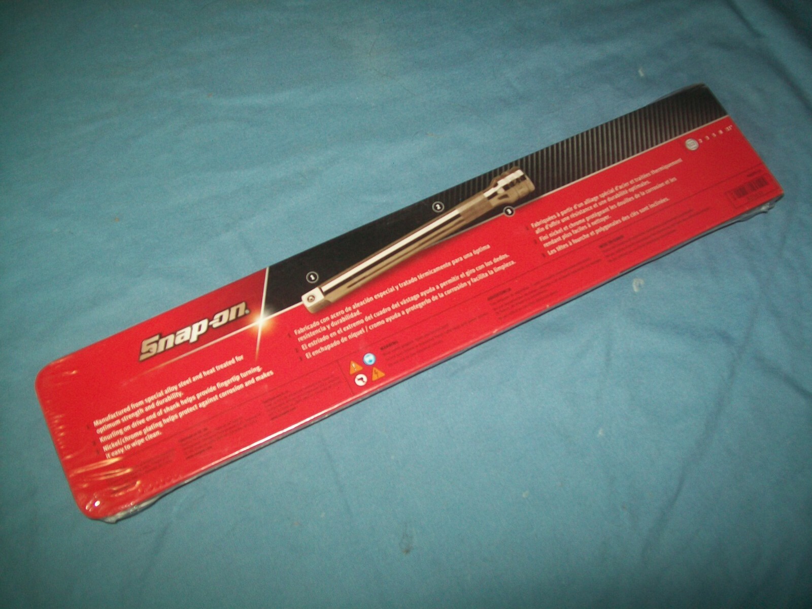 NEW Snap-on™ 1/2″ drive 1 1/2″ to 11″ 5piece Knurled Extension Set 305ASX SEALed