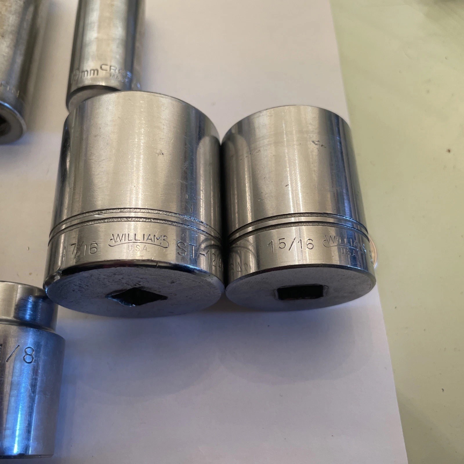 1/2 Drive Sockets Craftsman Williams & Bonney Deep Well Metric and Standard Lot