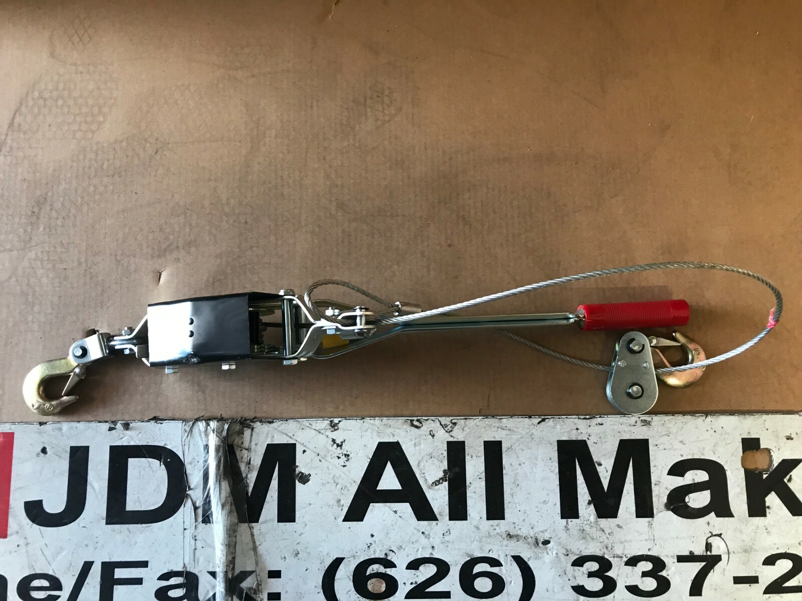 1 TONN HAND POWER PULLER HOIST HP-111 HAND RATCHET WINCH CABLE