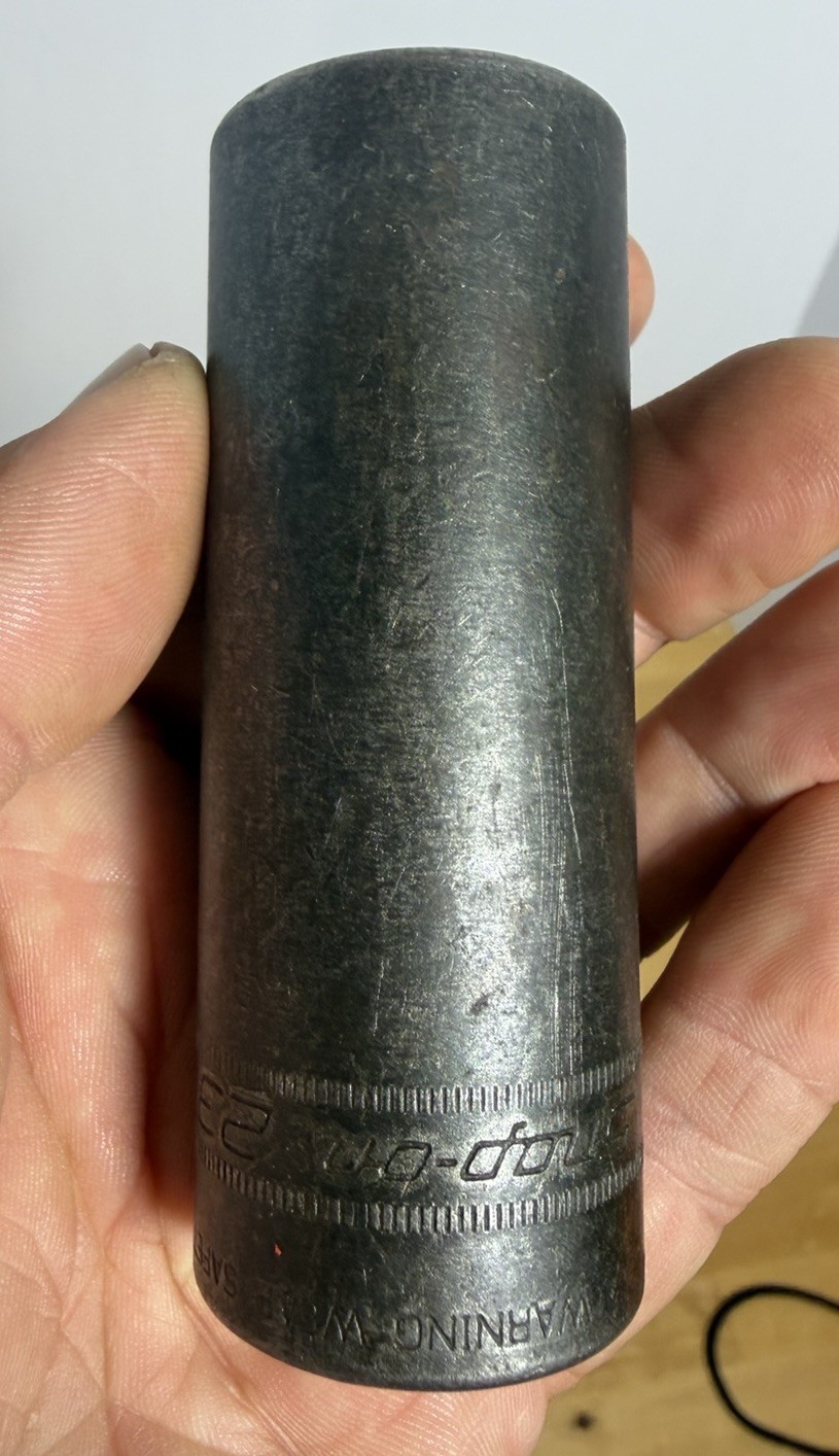Snap-on Tools SIMM230 23mm 1/2″ Drive Metric DEEP 6-Point Impact Socket USA