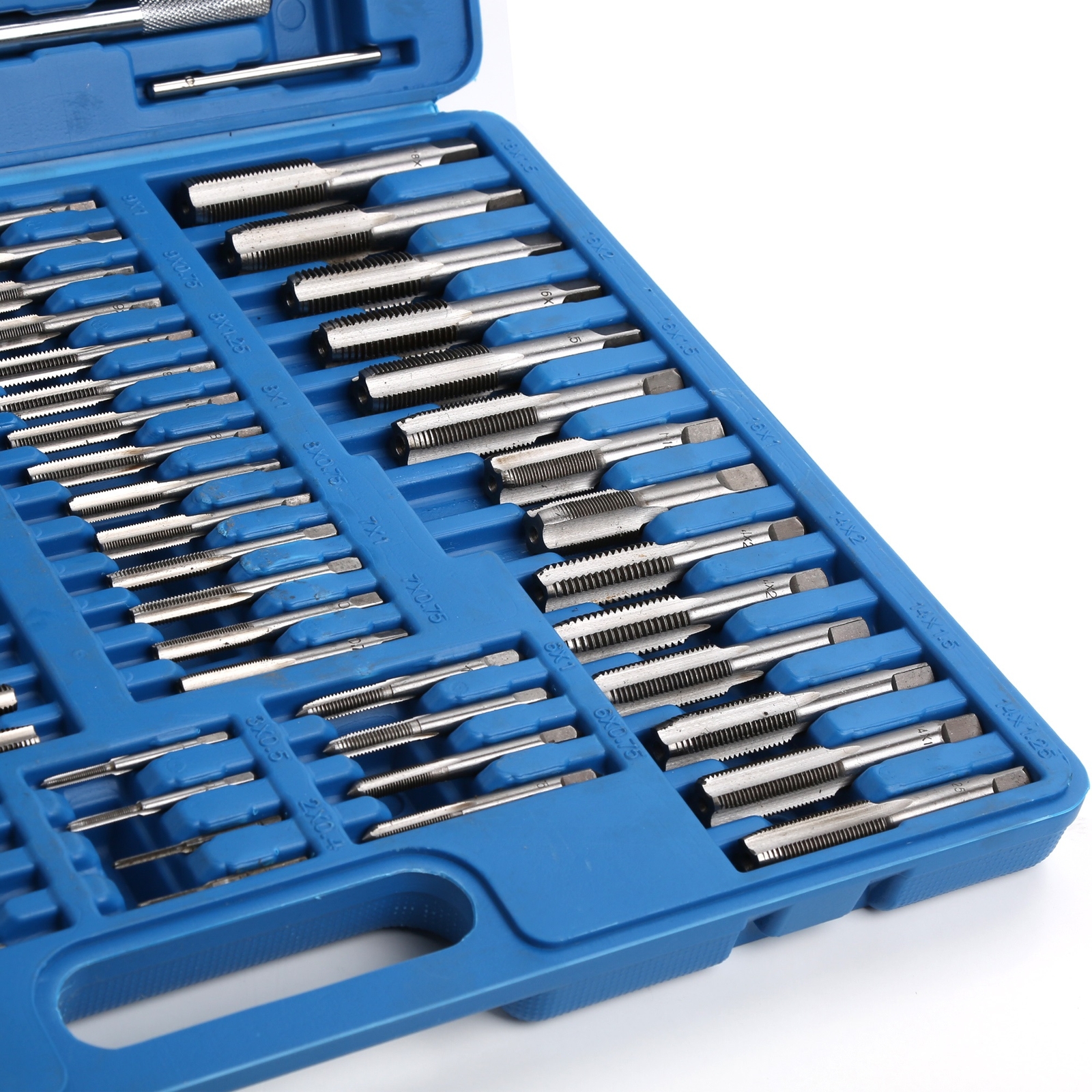 110pc Combination Tap and Die Screw Extractor Remove Set Alloy Steel Metric Tool