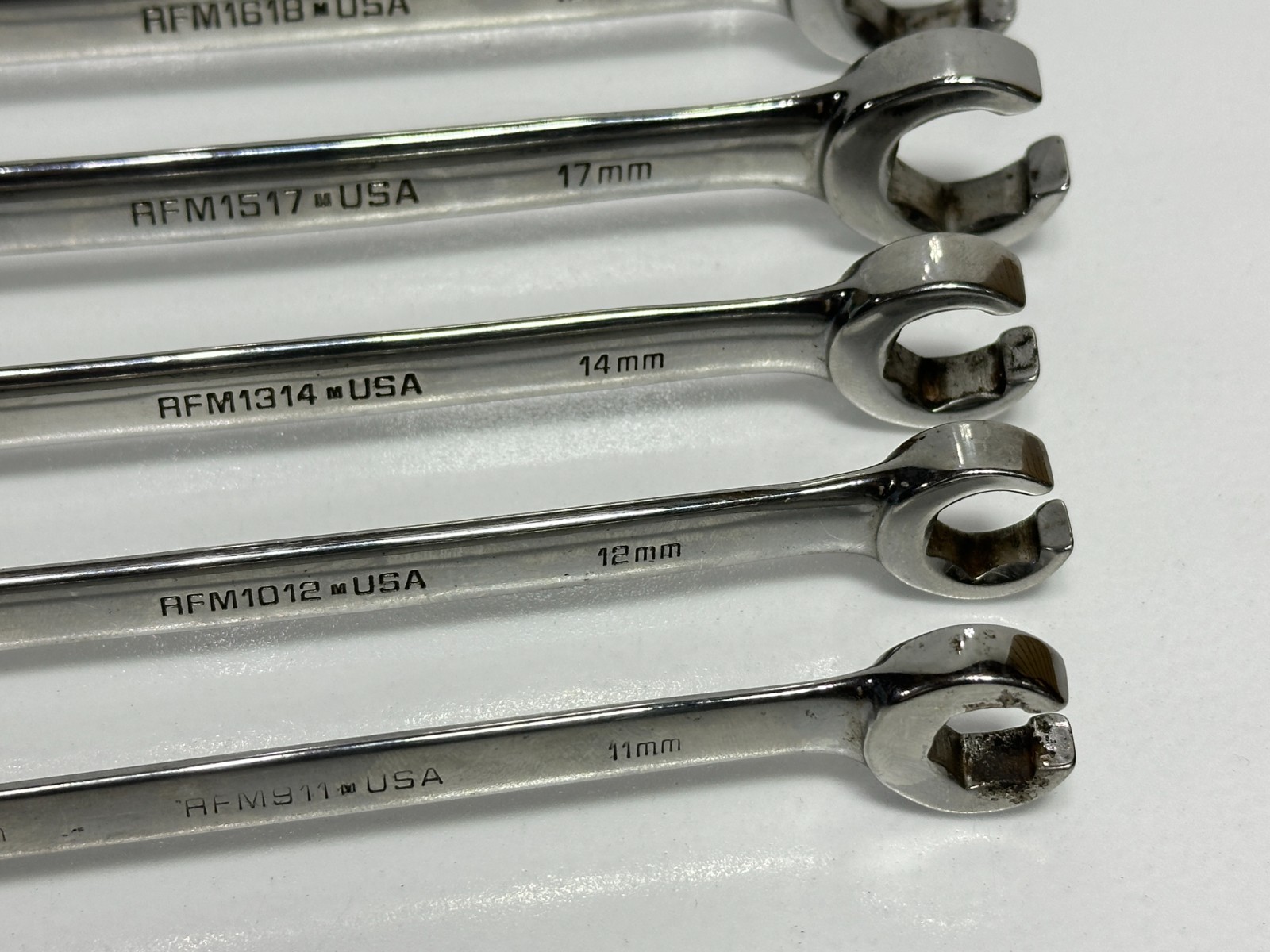Matco Tools USA Made 6pc Metric 9mm-21mm Flare Nut Line Wrench Set in Pouch Bag