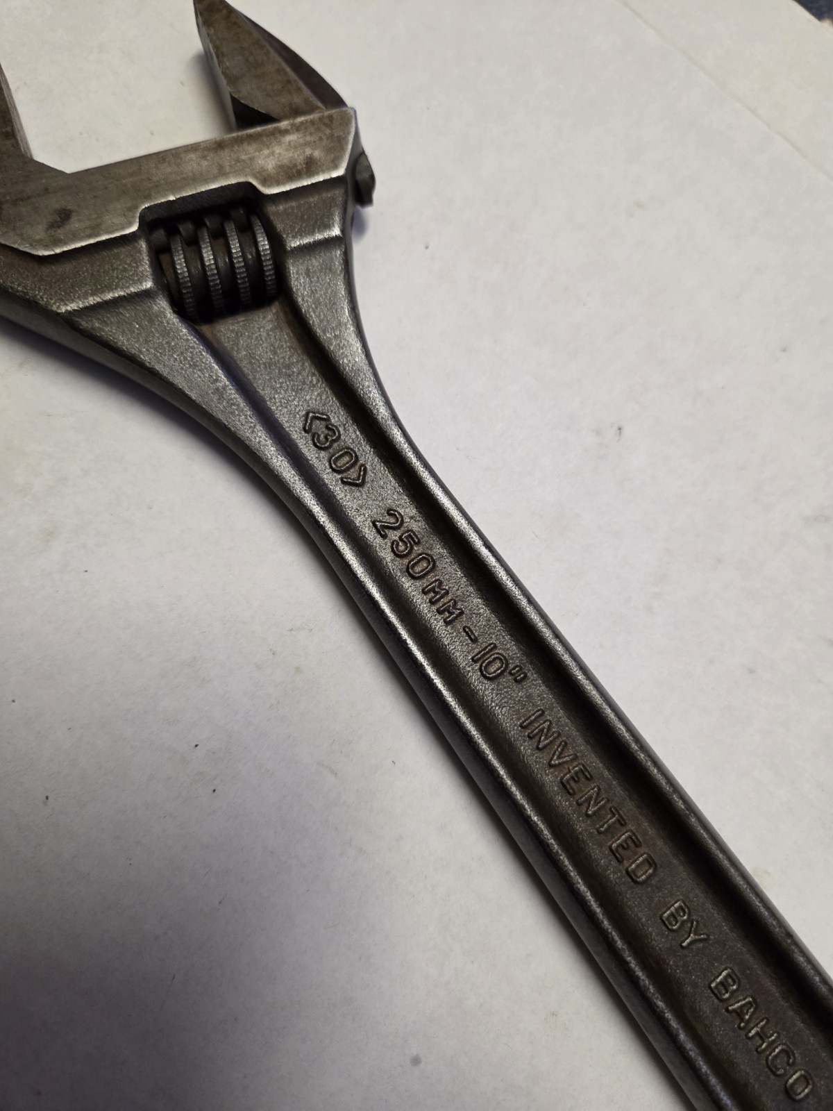 Bahco Ergo 8072 10″ 250mm Adjustable Spanner Wrench Made In Sweden (B)