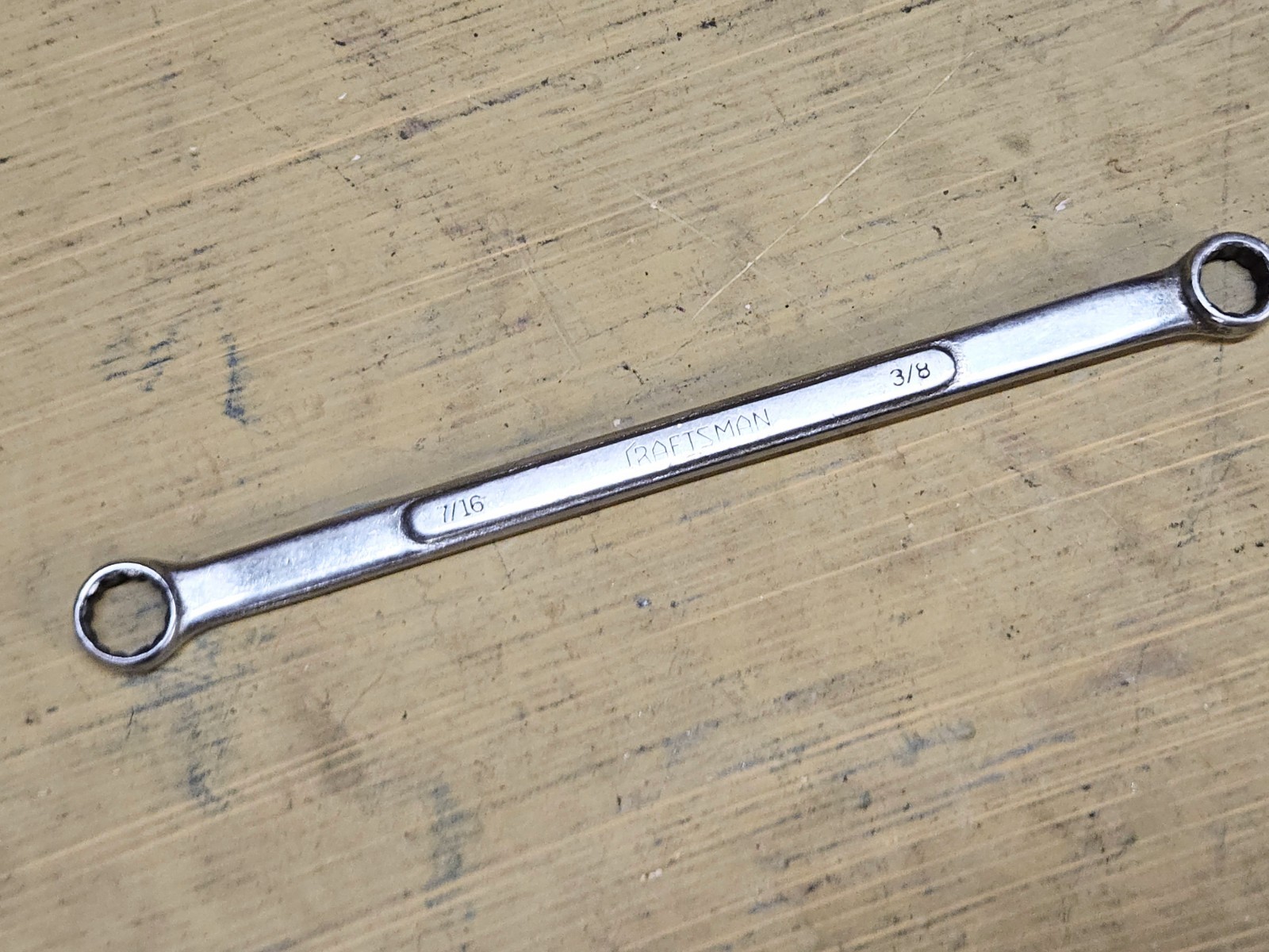 Vintage Craftsman Underline Double Box End Wrench C1 3/8″x 7/16″