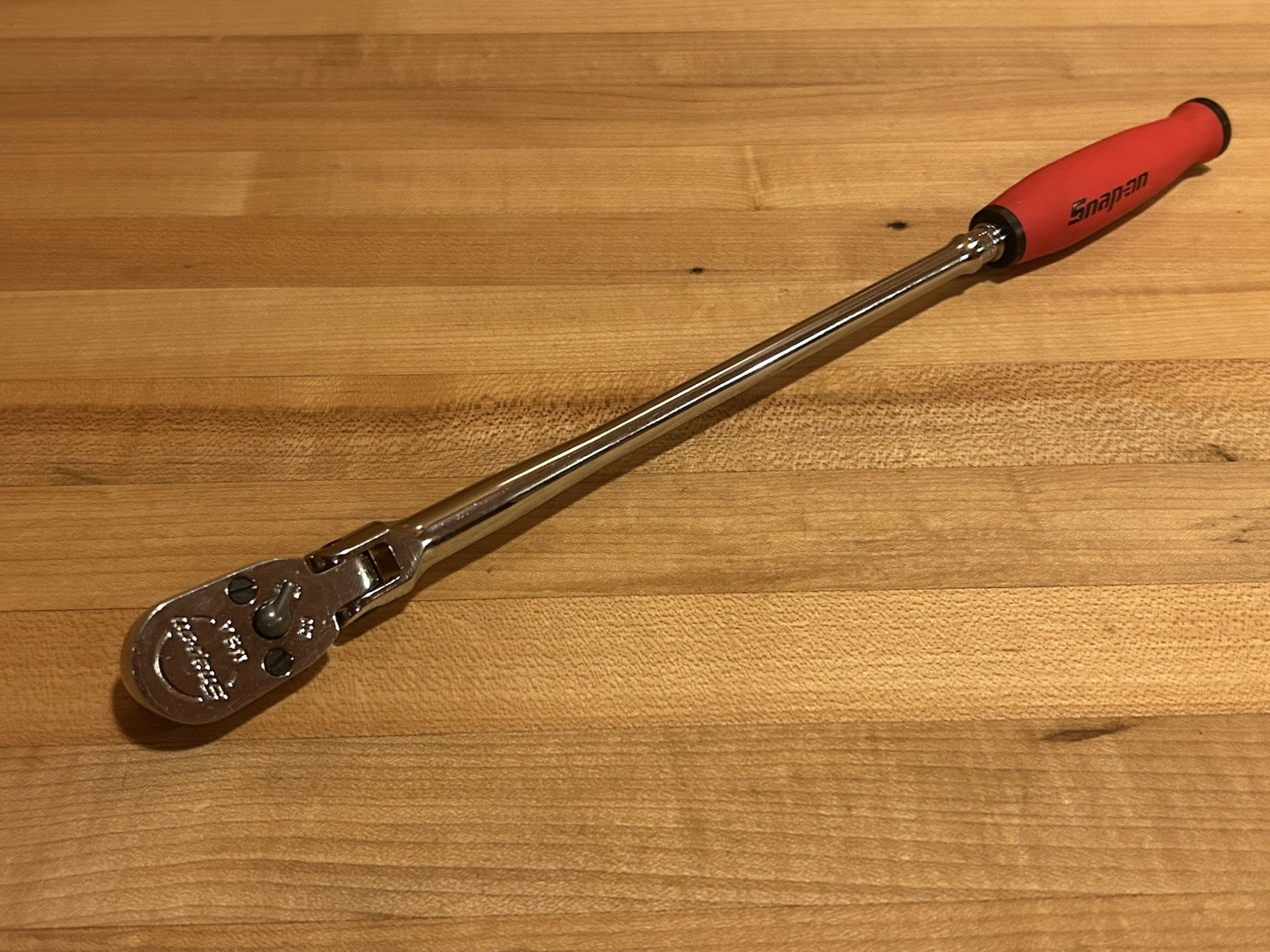 Snap-on Tools | THLLF72 1/4” Reverse Red Extra Long Flex Head Soft Grip Ratchet