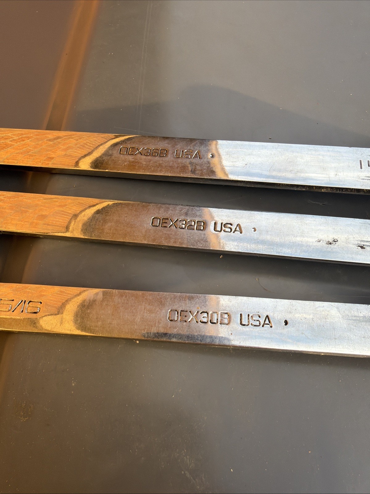 Snap On Tools OEX-B Standard Combination Wrenchs 3 Pieces Set 1-1/8”,1”,15/16”