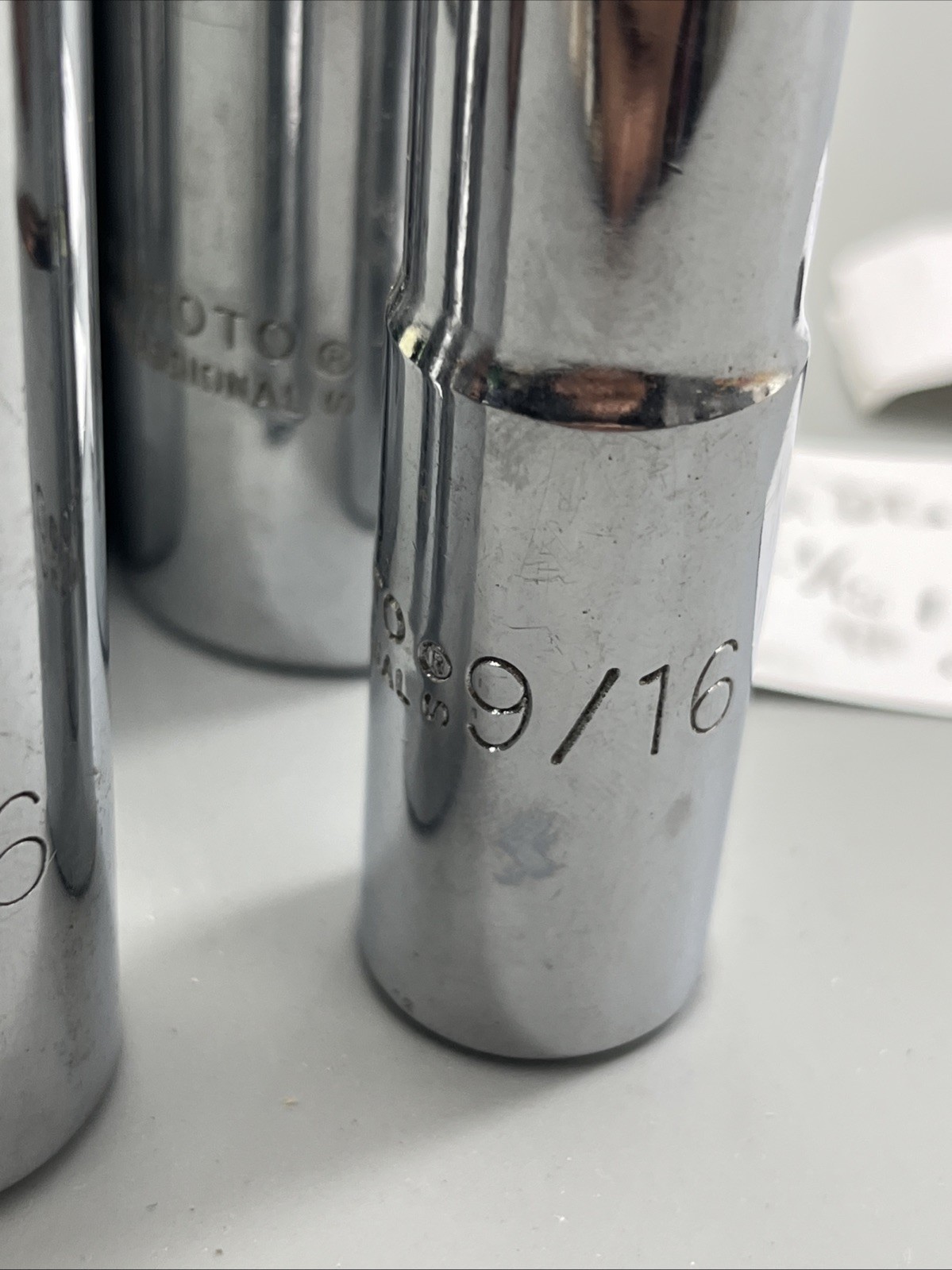 Proto 1/2″ Drive 1-1/16″ 1″ 13/16» 9/16» 12 Point SAE Deep Chrome USA