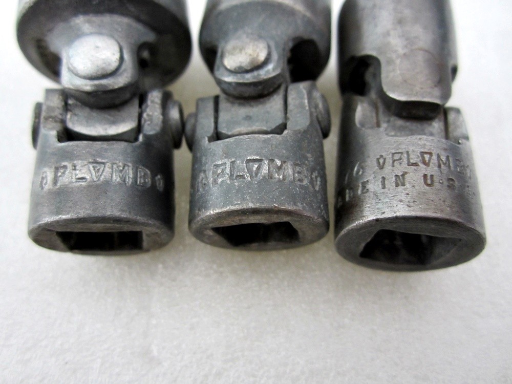 Vintage Plomb 3/8″ Drive 6pc SAE 12pt Flex Head Socket Set USA