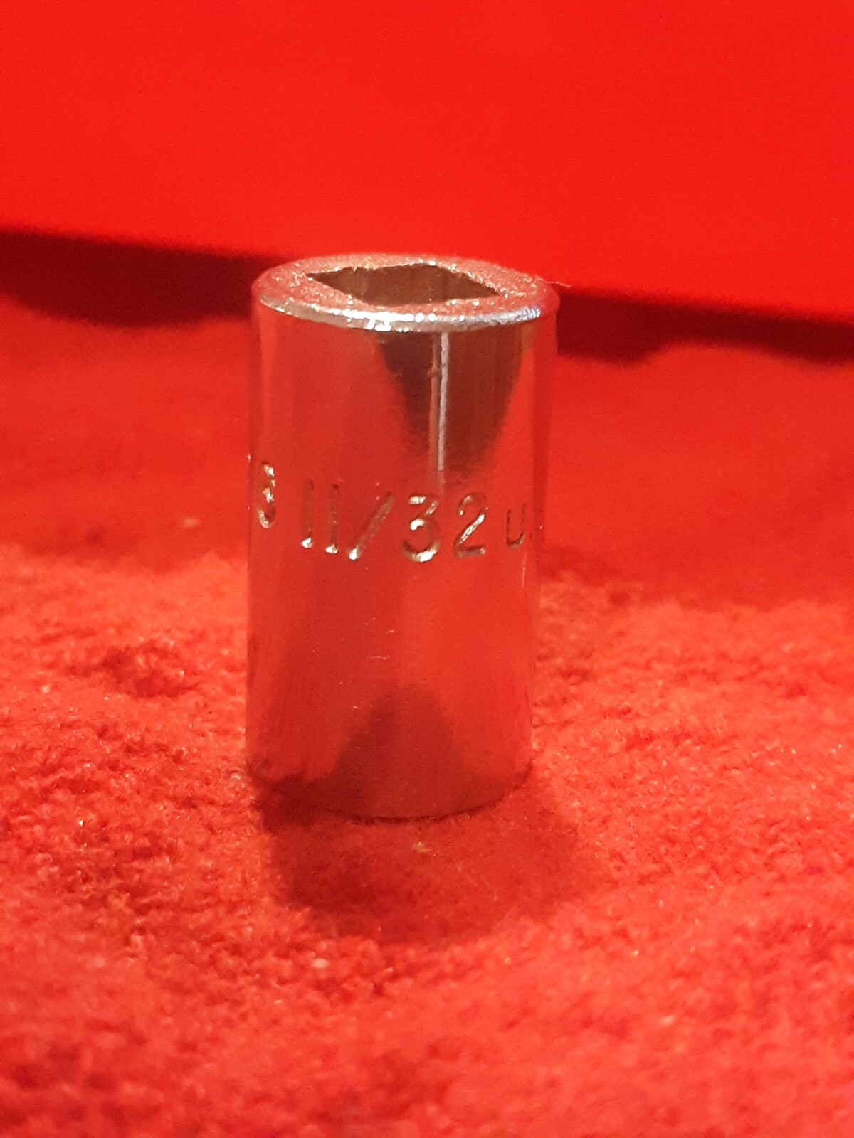 Mac Tools USA 6 Point 1/4″ Drive SAE Size 11/32″ Shallow Chrome Socket MPN M116