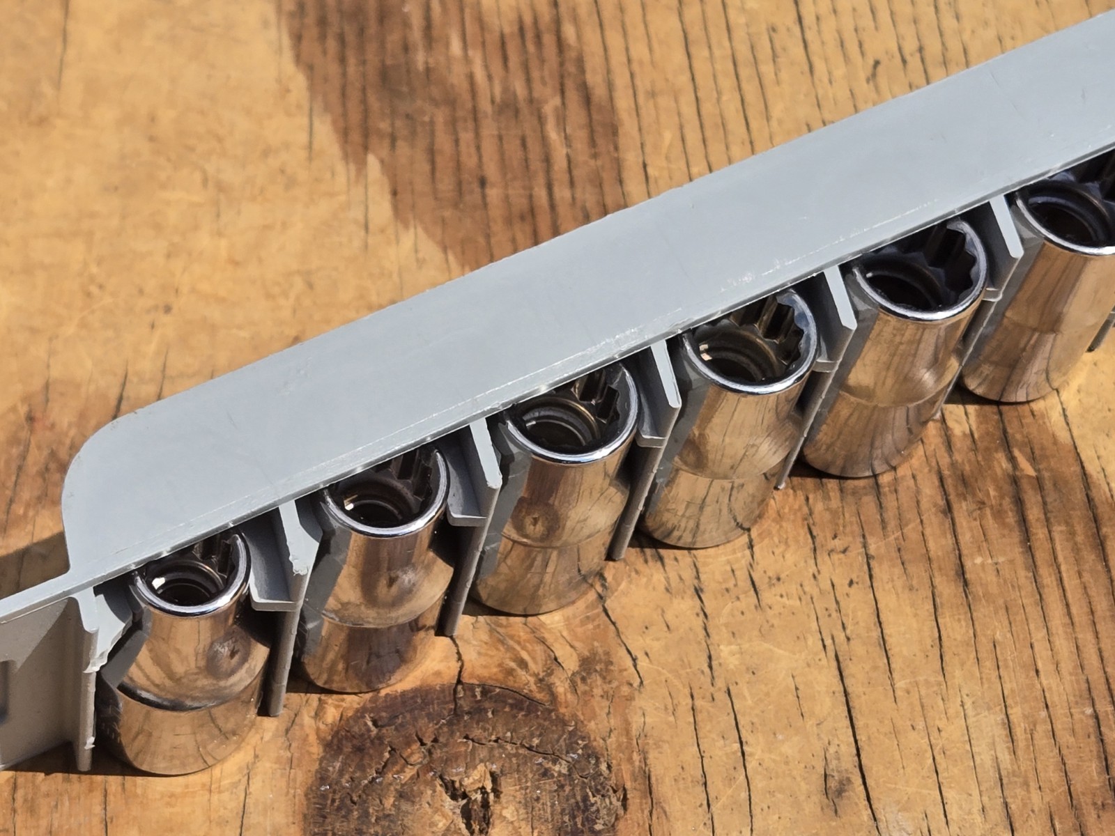 Vntg NOS SEARS Craftsman USA 10pc 1/2” Drive METRIC Socket Set 12pt 9-19mm 34457