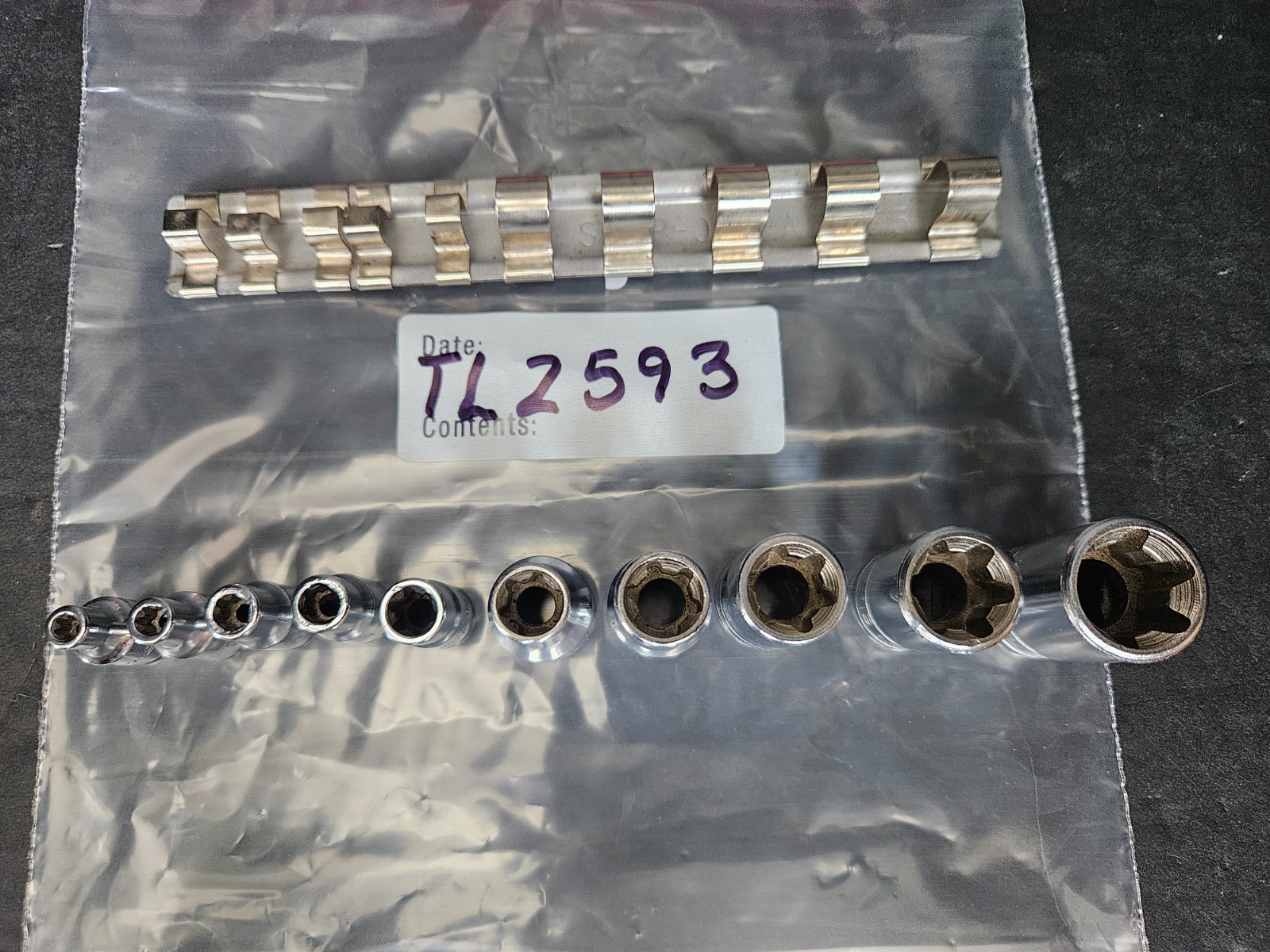 SNAP ON INVERTED TORX SOCKET SET 10 PC 5-1/4″ DR & 5-3/8″ DR (TL2593)