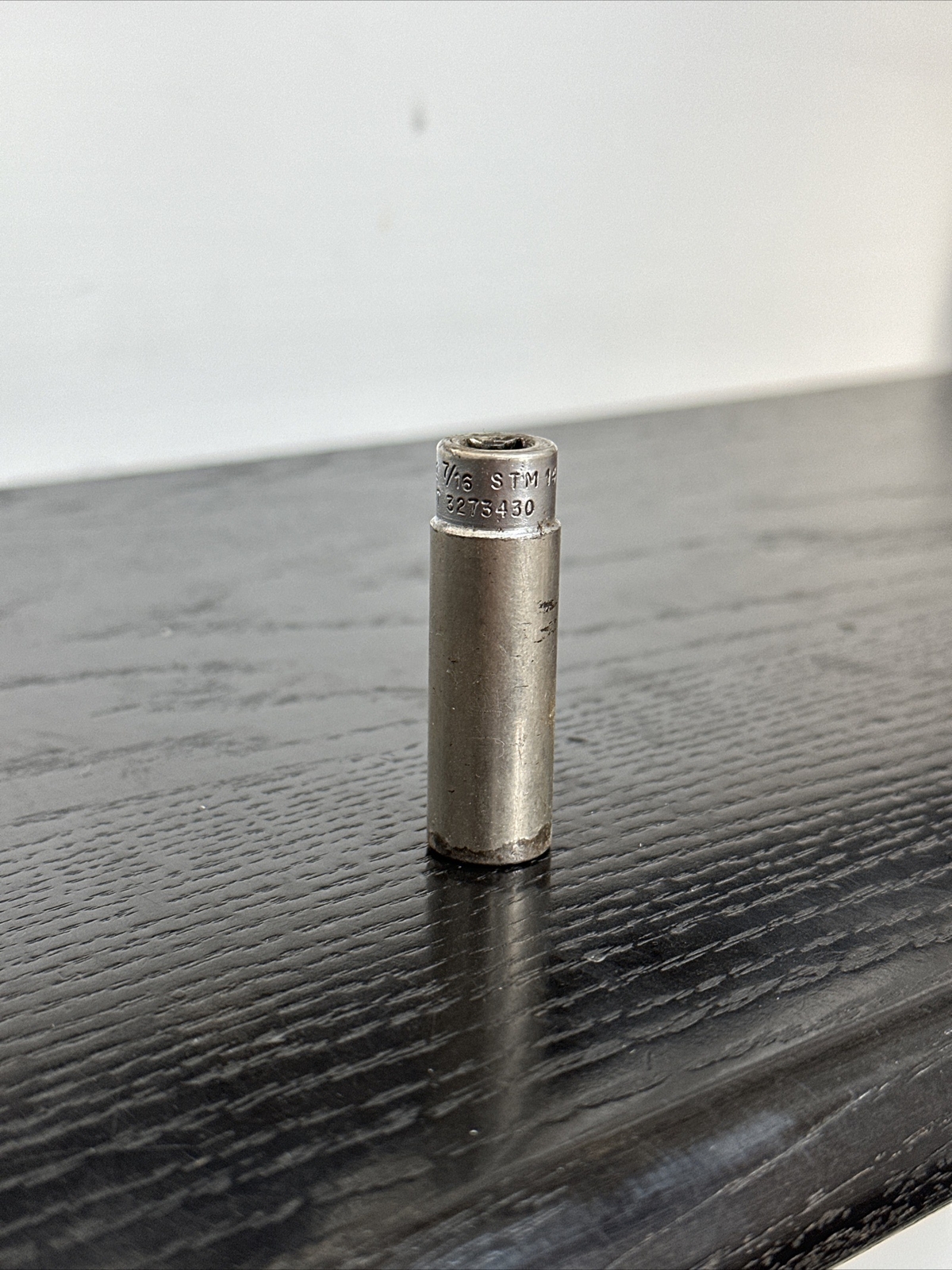 Snap-on Tools STM14 1/4″ Drive 7/16″ SAE 6 Point Deep Chrome Socket – USA