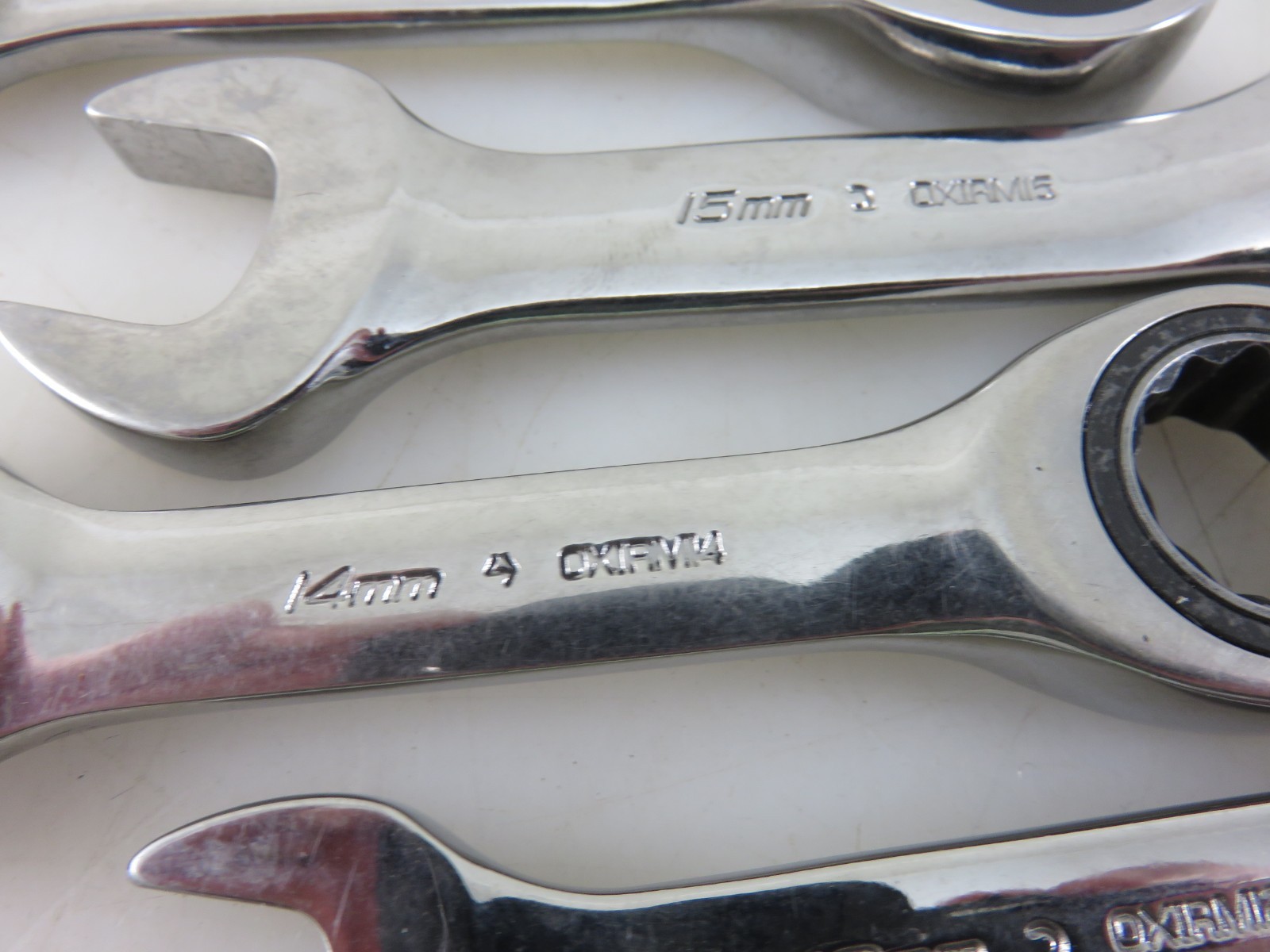 Snap-On METRIC OXIRM Stubby Ratcheting Combination Wrench 7pc Set