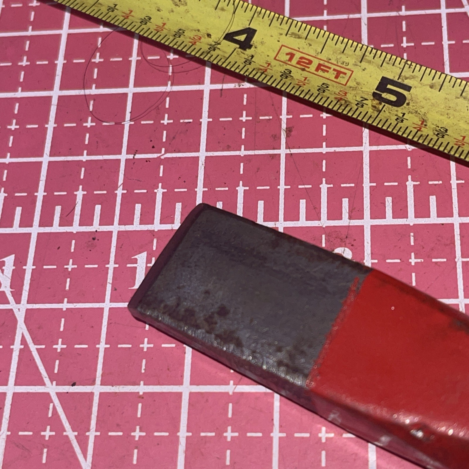 RYAN USA 3/4 In Tip Chisel 7 In Long Vintage Cold Steel Painted Red