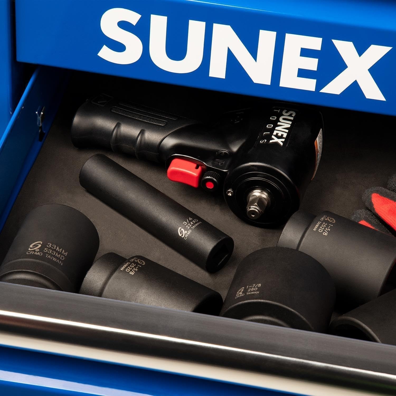 Sunex 224XD 1/2 Inch Drive, Extra Long Deep Impact Socket – High Torque Strength