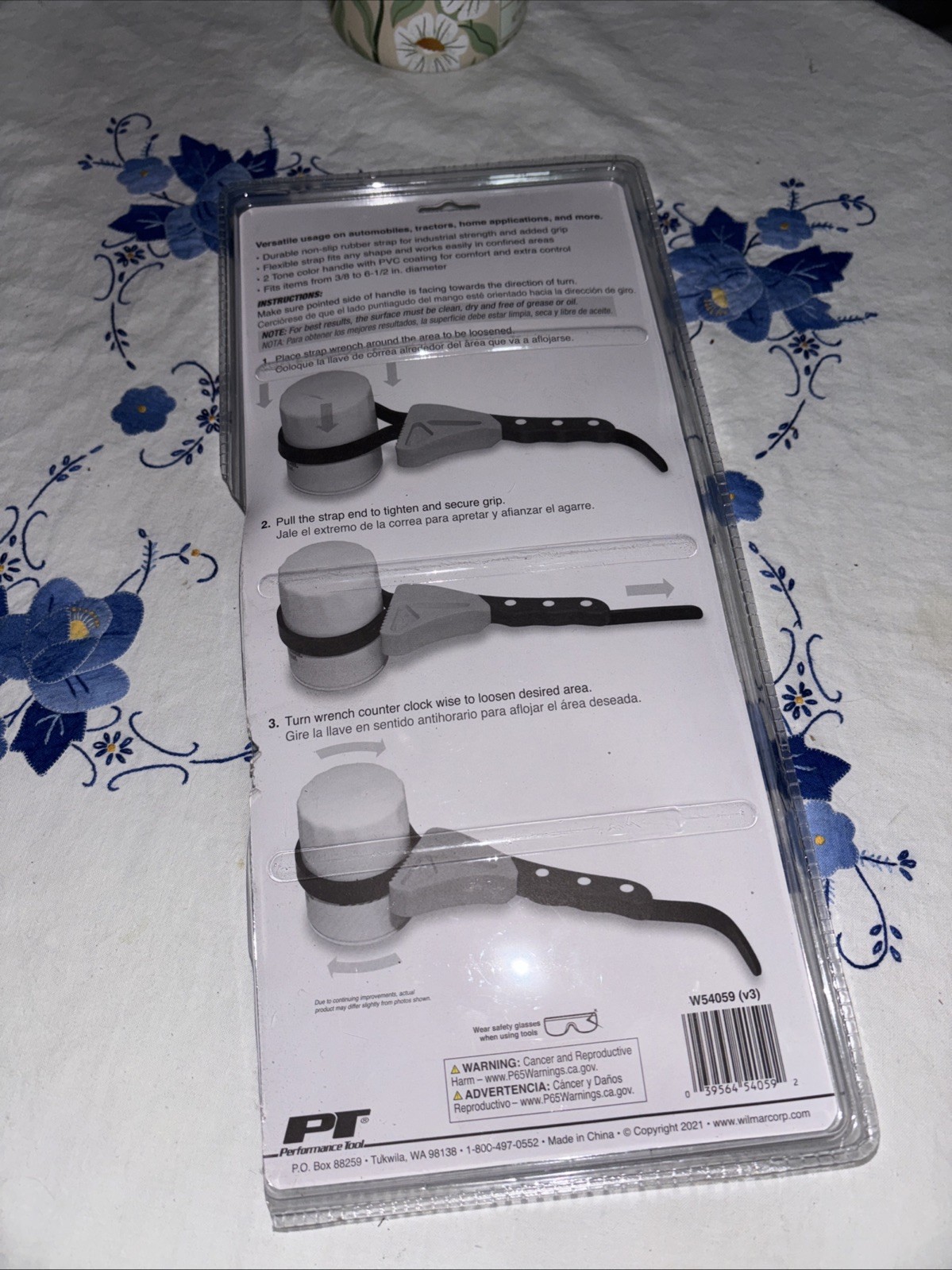 Performance Tool W54059 2-Piece 3/8″ To 6-1/2″ To Strap Wrench Set New