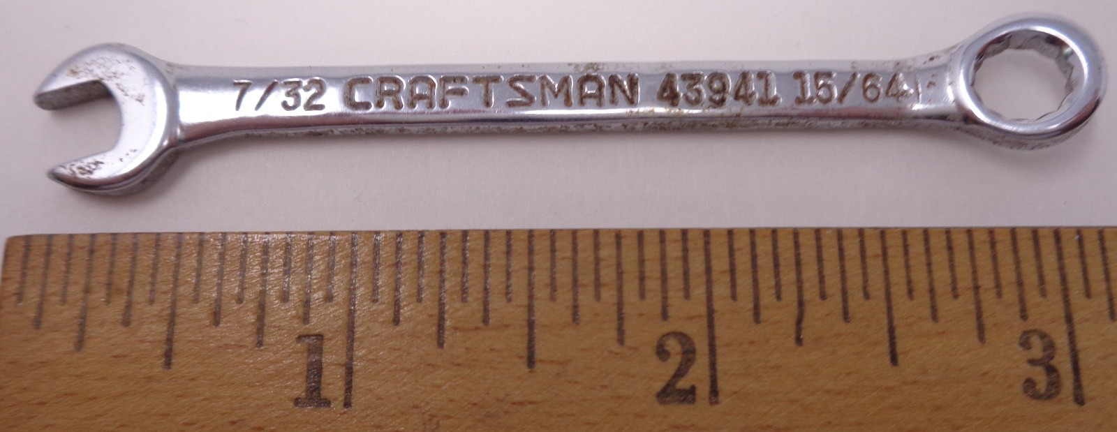 Craftsman 43941 SAE 7/32″ x 15/64″ combination ignition wrench – 12 point
