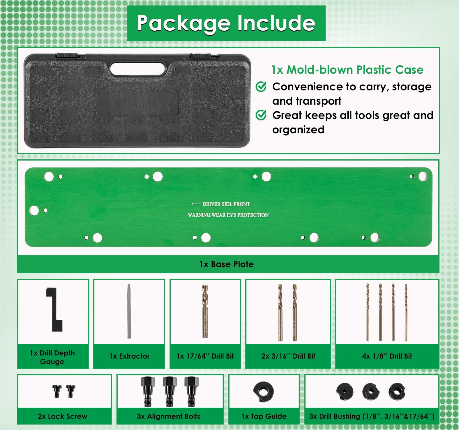 71500 Broken Exhaust Manifold Bolt Stud Drill Template for Dodge 5.7L Hemi Motor