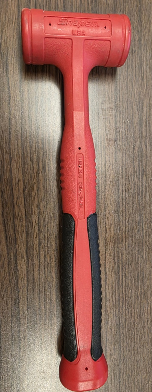 Snap-On HBFE24 24 oz Soft Grip Dead Blow Hammer (Red)