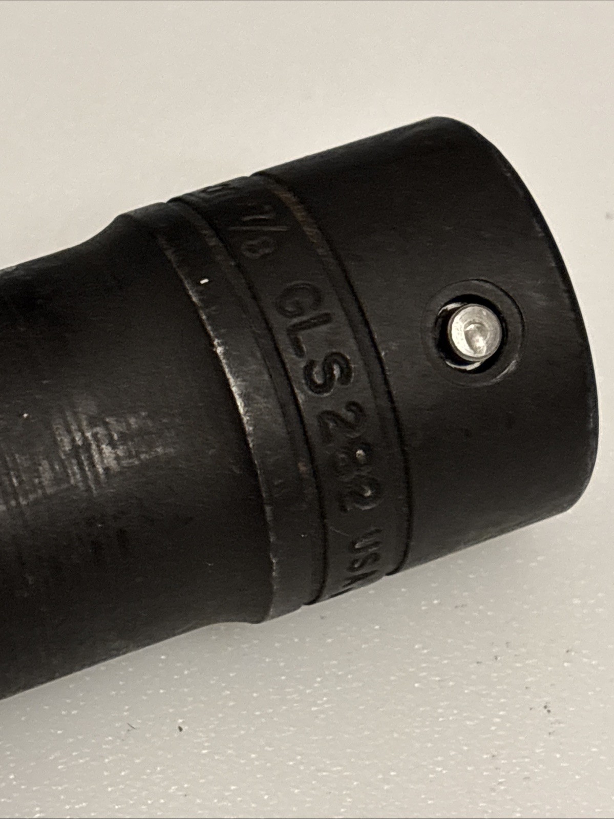 Snap On Tools 3/8” Black Industrial Hand Socket Non-Impact USA GLS282 LS-282 6pt