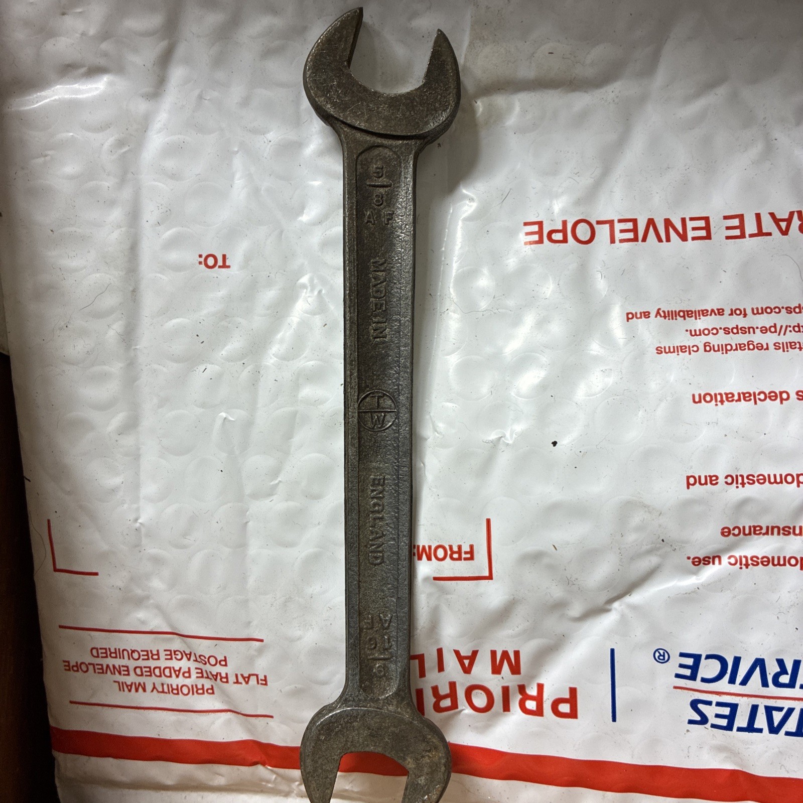 Vintage Superslim 5/8AF & 9/16AF Open Ended Spanner Made In England (B)