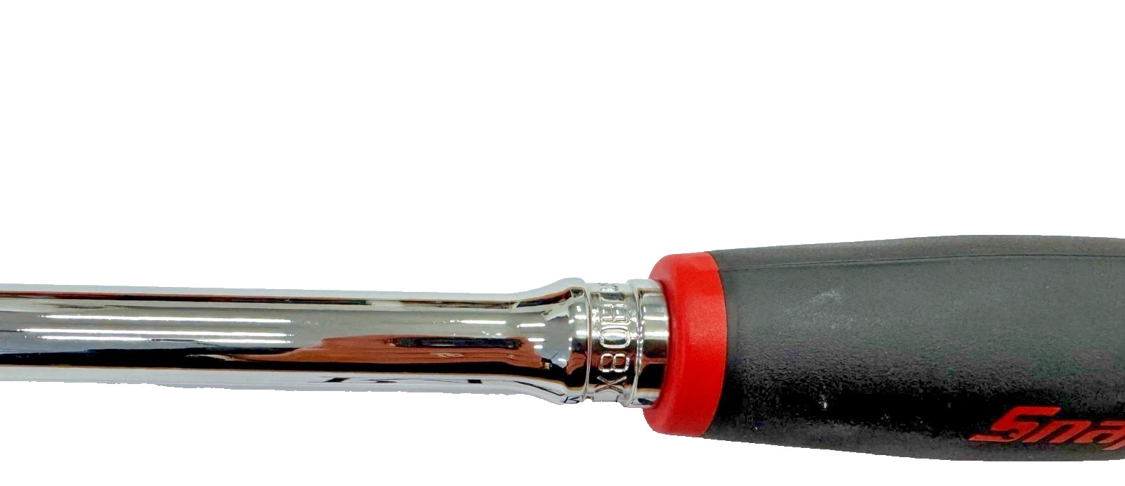 Snap-on Tools LOCKING 3/8″ Drive RED Soft Grip Long Flex Ratchet FHLX80B USA NEW