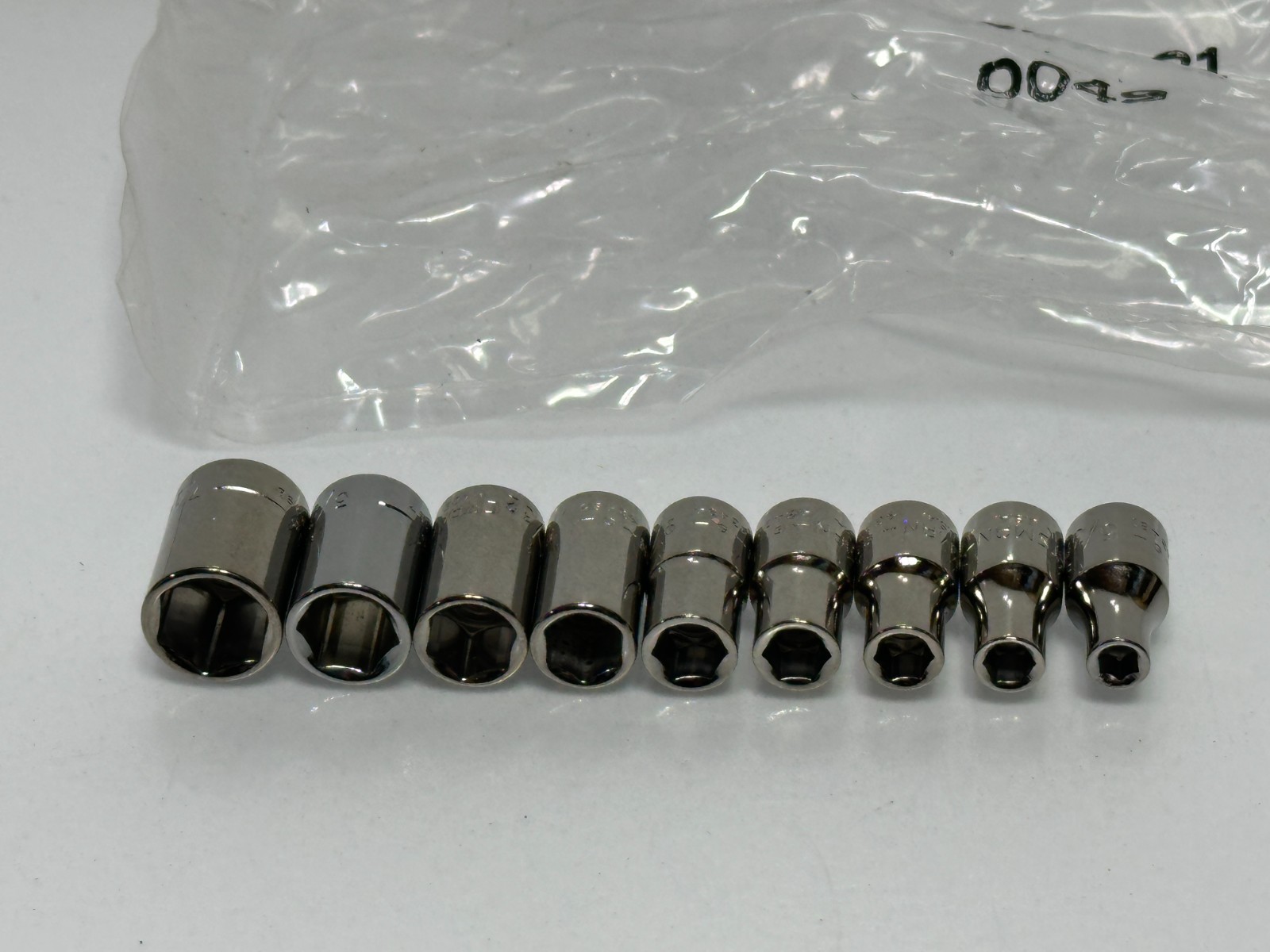 🇺🇸 Craftsman Tools USA G 9pc SAE 5/32-7/16″ Shallow Socket Set 1/4″ Drive, NOS