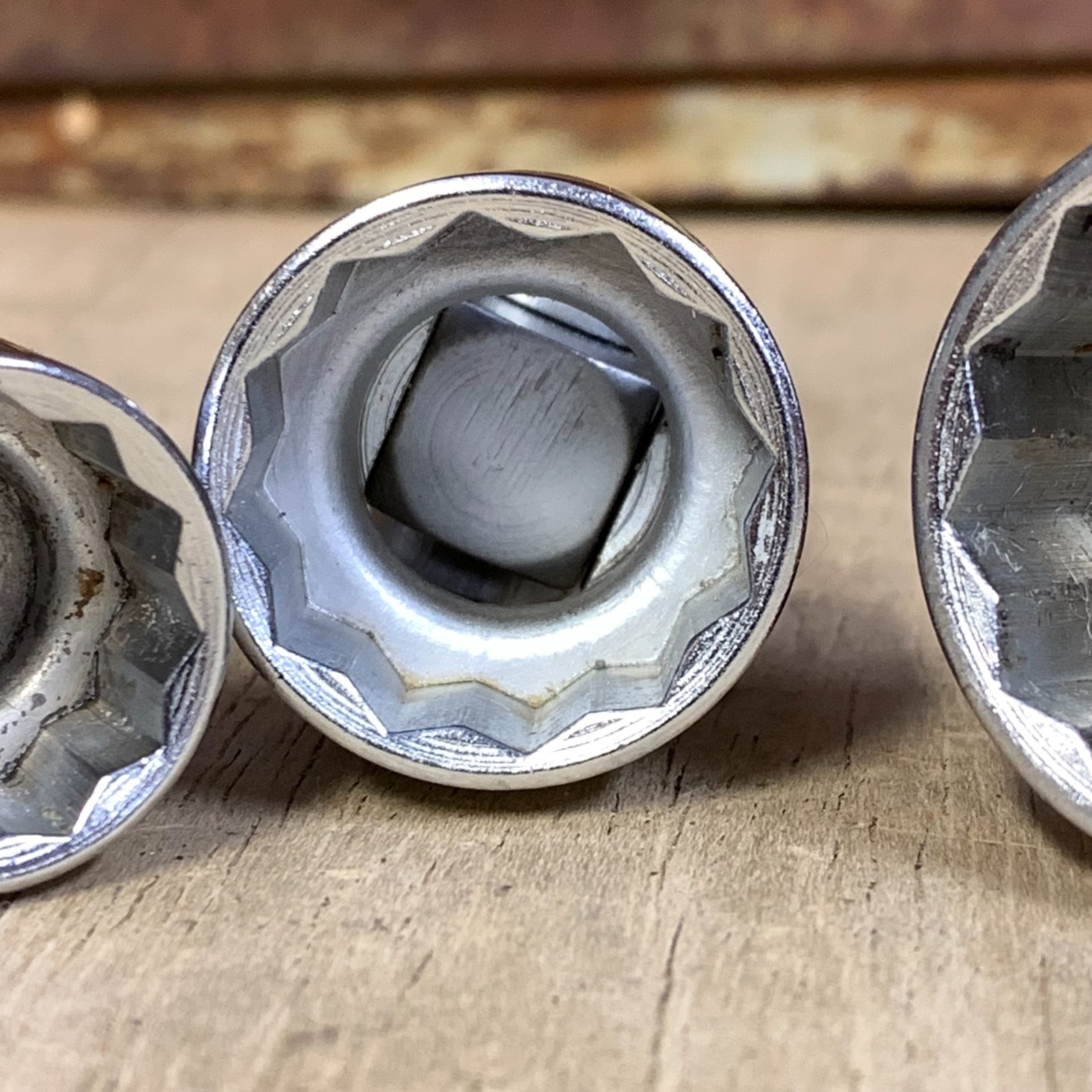 Snap-on Swivel Socket Lot 3/8” Drive ~ 5/8” 3/4” 7/8″ ~ 12 Point – 3 pieces USA