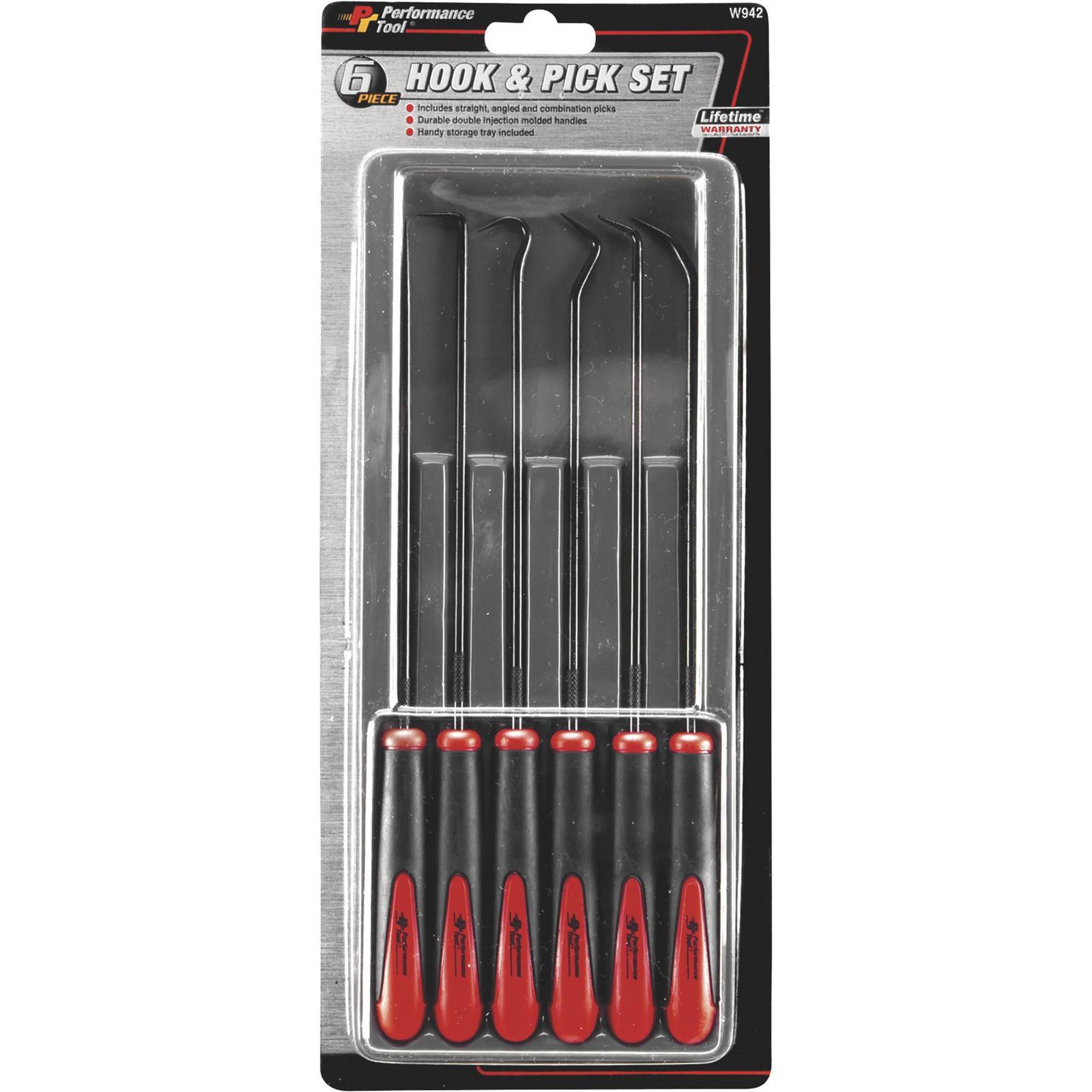 Performance Tool 6-Pc. Hook & Pick Set, Model# W942
