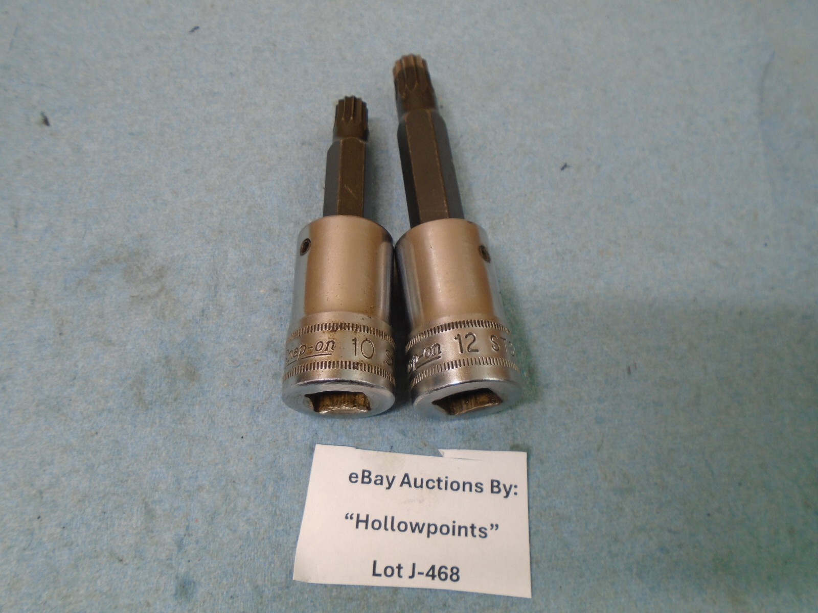 Snap-On 2 Pc. Triple Square Sockets 10mm & 12mm STSM10B & STSM12A Euro Auto J468