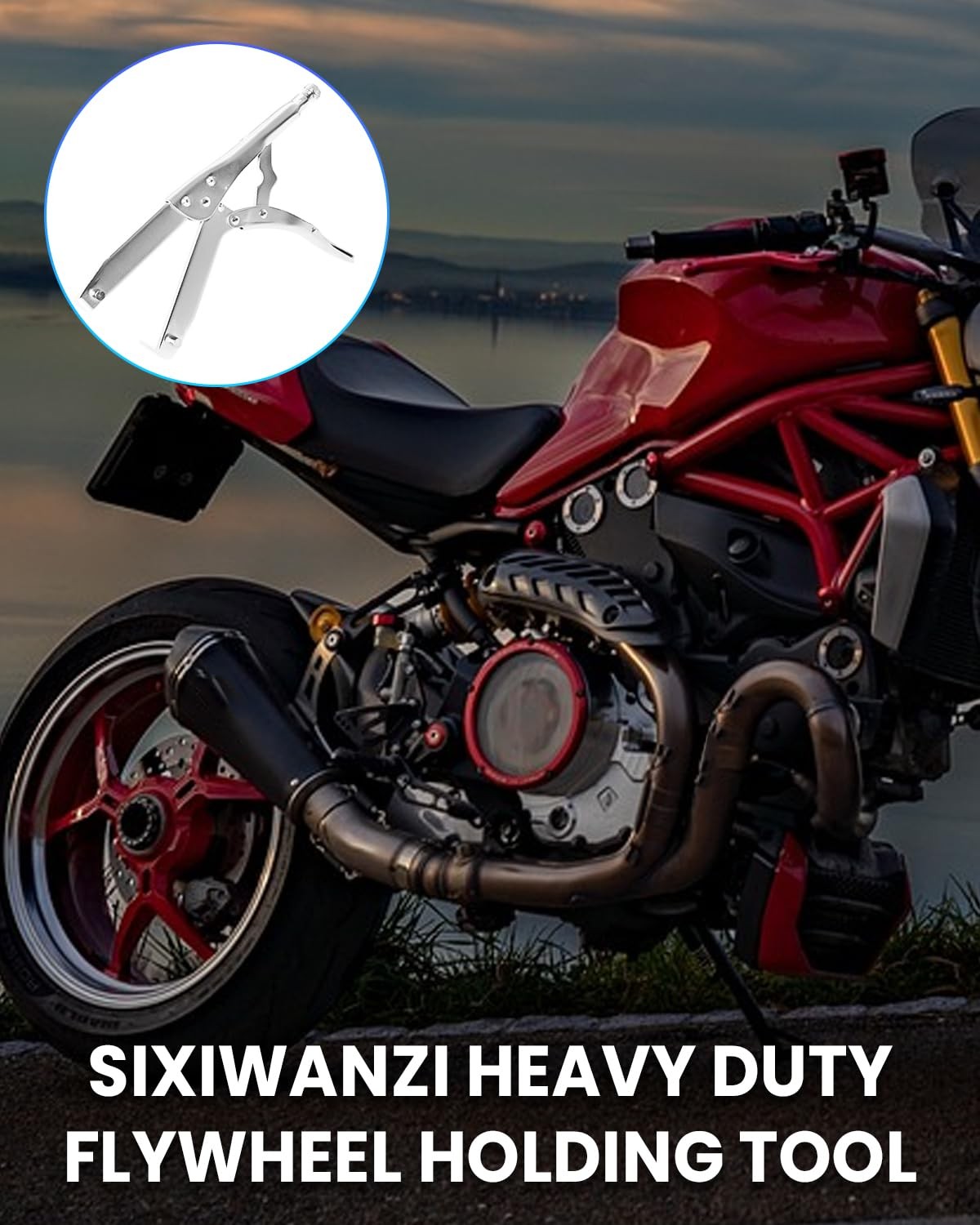 SIXIWANZI Clutch Holding Tool, Motorcycle Clutch Hub Basket Holder, Heavy Dut…