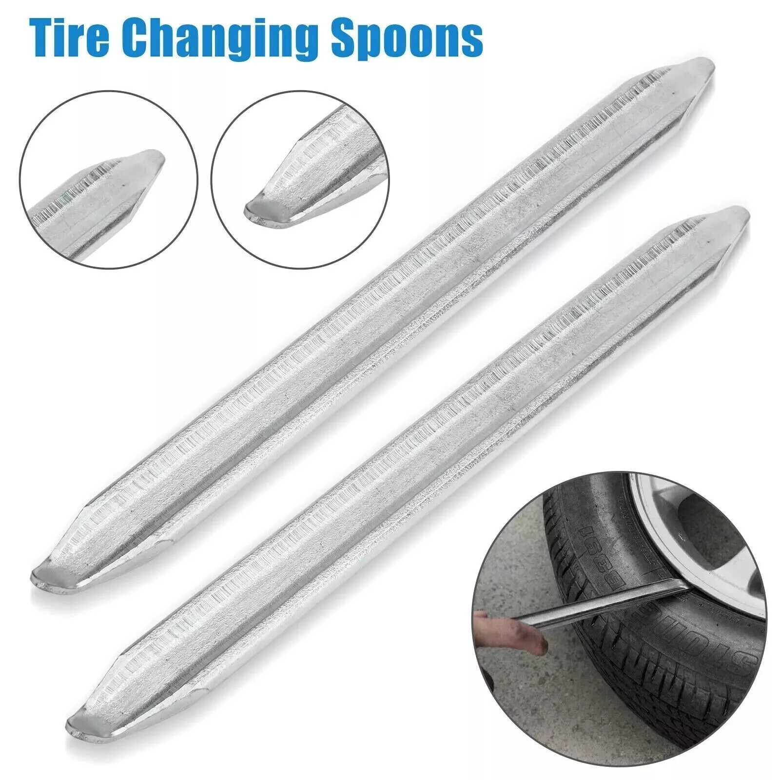 Tire Iron Spoons Changing Tire Lever Bar Set Tire Repair Tool Kit Rim Lifter