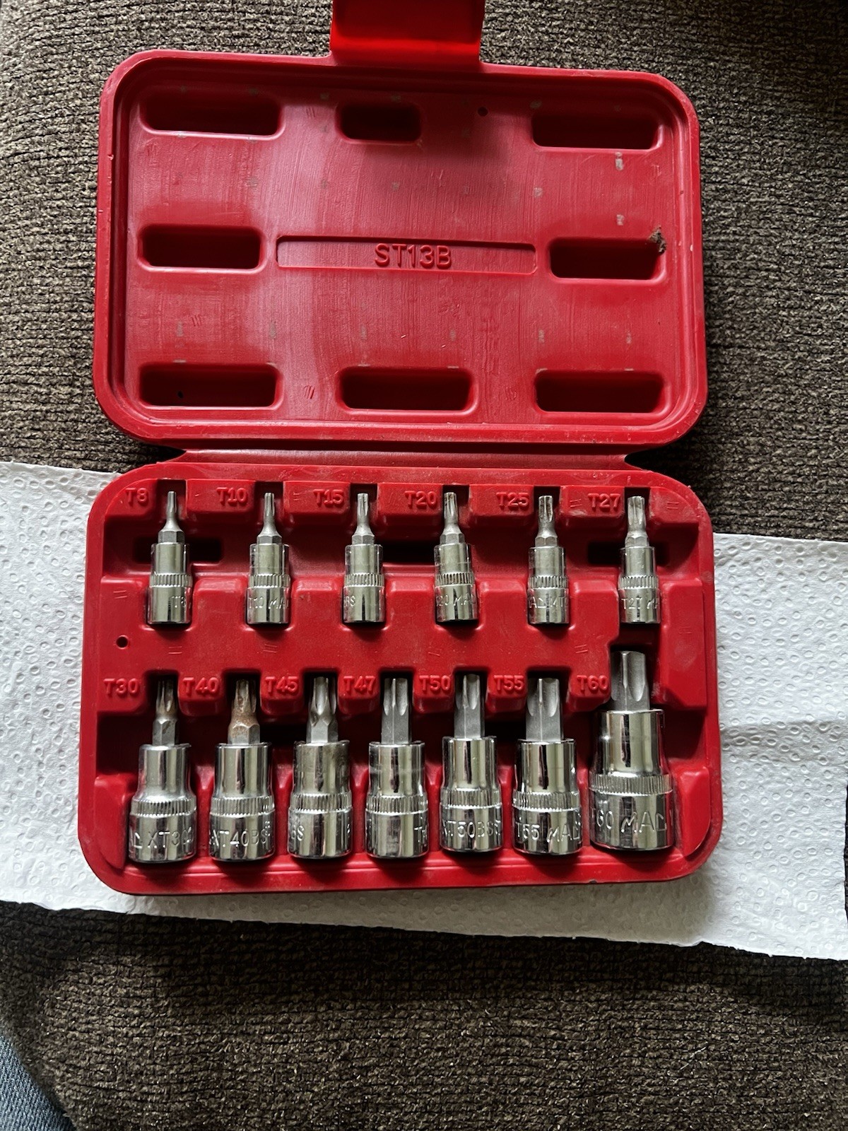Mac Tools ST13B Torx Star Driver Set With Case,