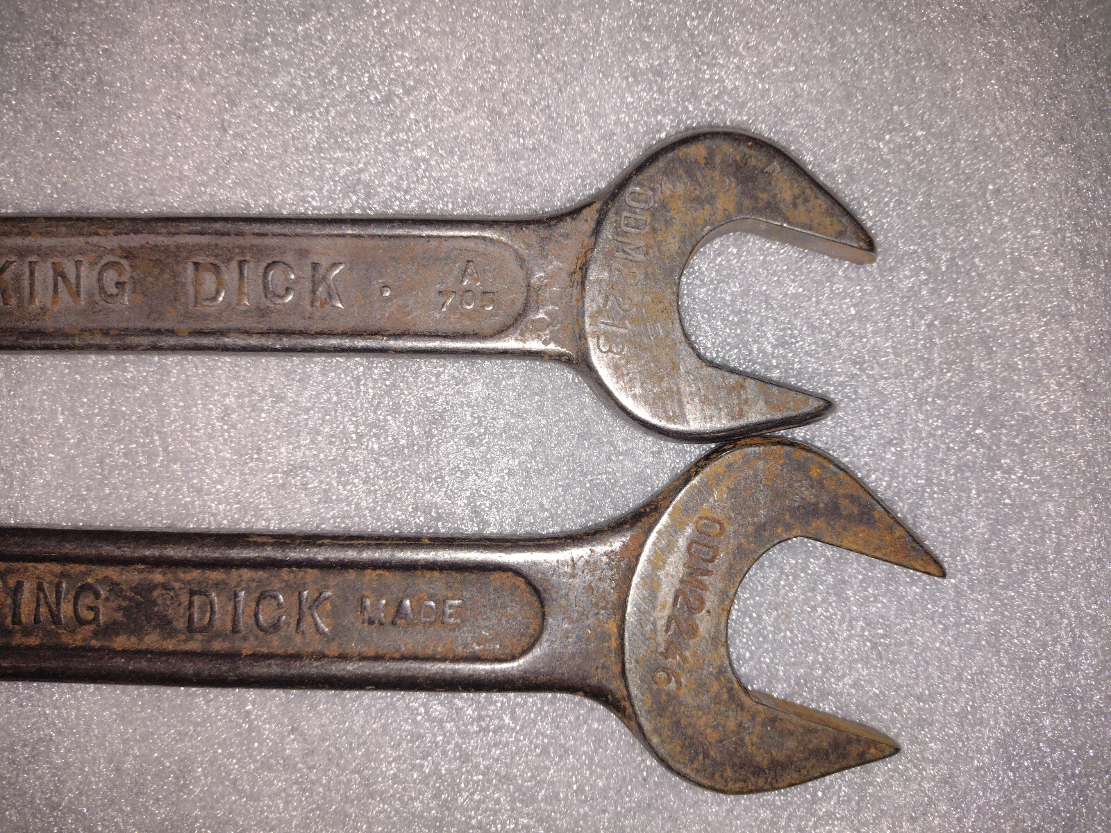 King Dick ODM SPANNERS TOOLKIT Wrenches sizes- 26×24 & 23x21MM British made