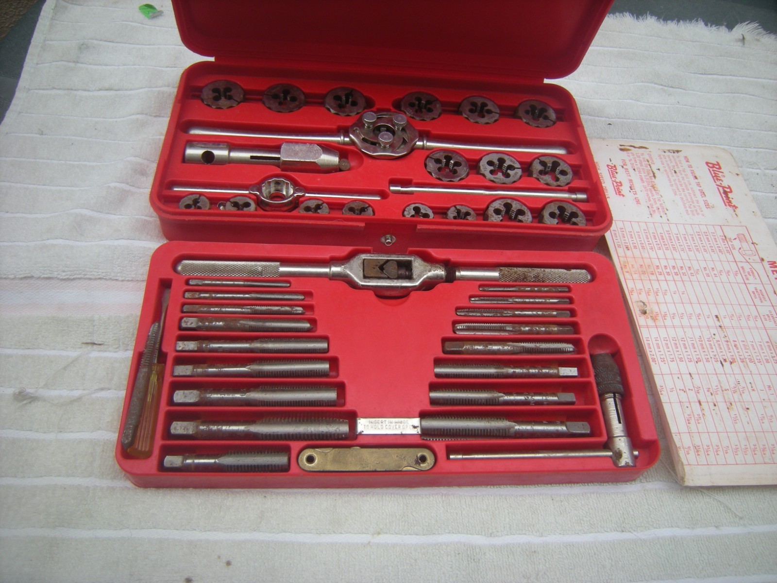 Blue-Point TDM-117 Metric TAP & DIE Set in Case by Snap On