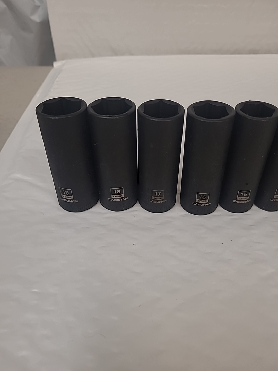 Casoman 13pc Magnetic 3/8″dr Metric DEEP 6pt Impact Socket set 7-19mm