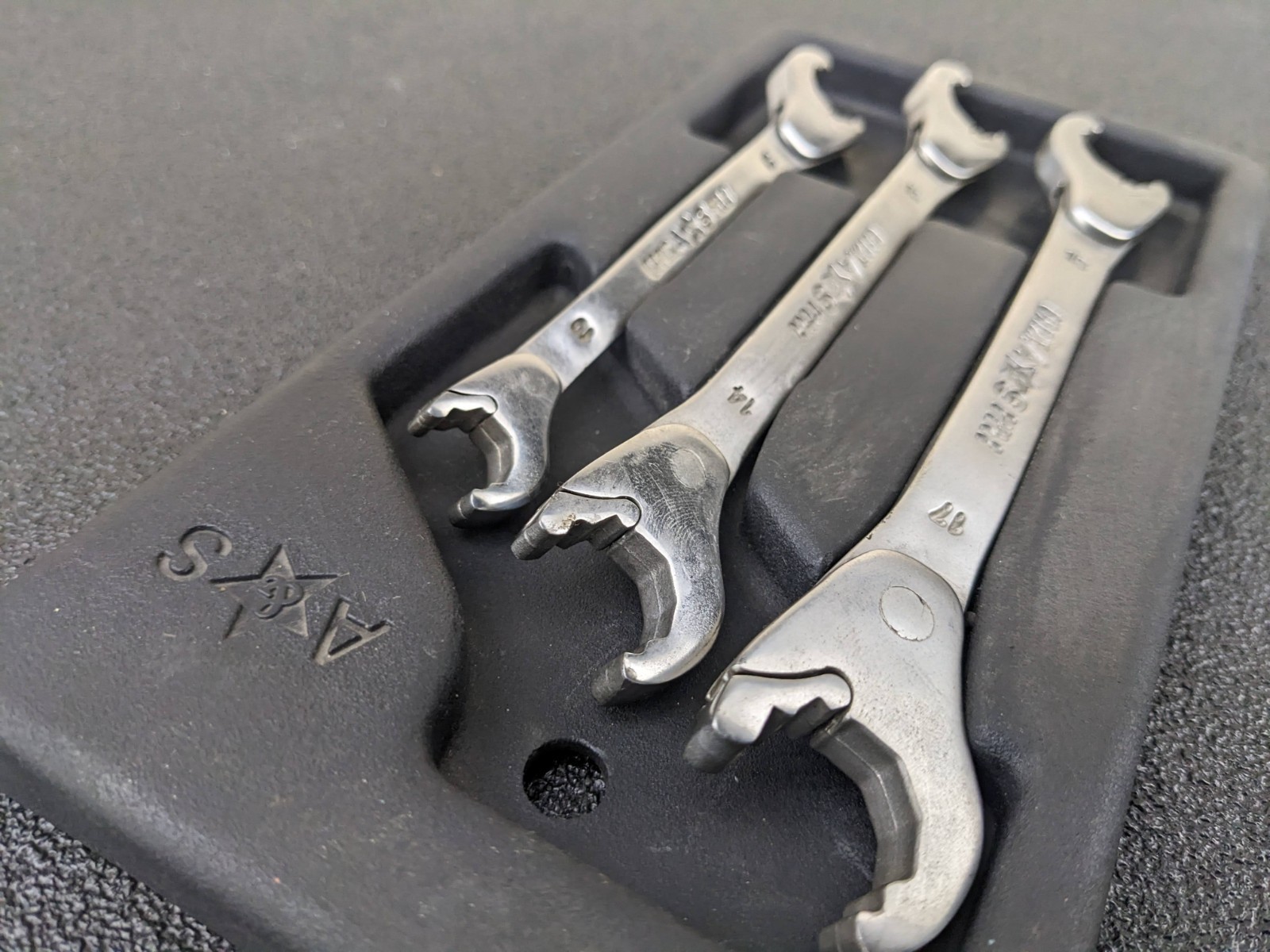 #bp443 Alden Metric Ratcheting Combination Wrench Set Sizes 15 17 14 13 12 10