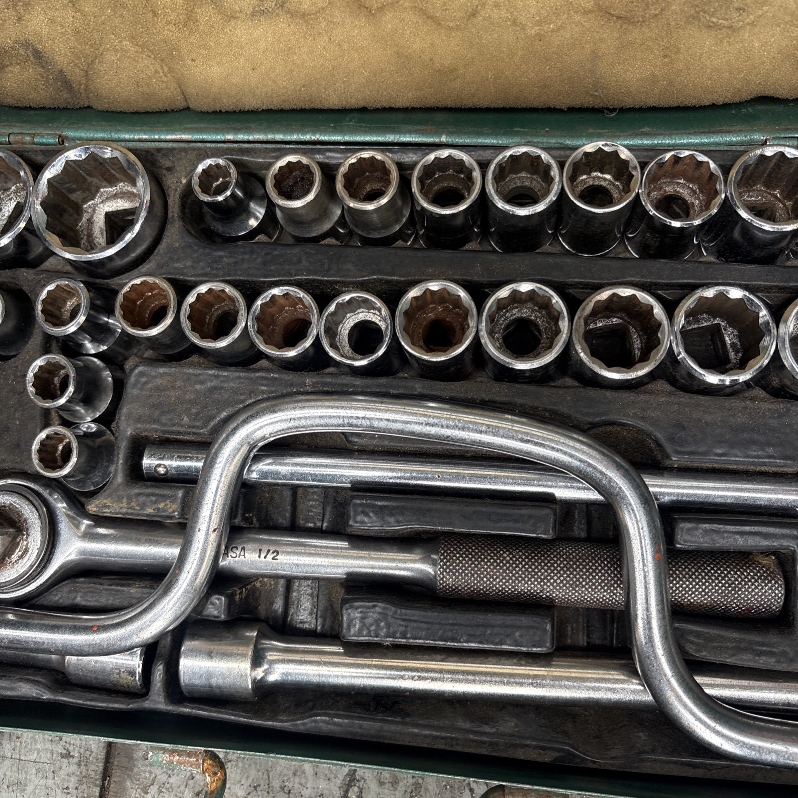 Kamasa Socket Set KT4849 1/2″ Drive 42 Piece Vintage Tools