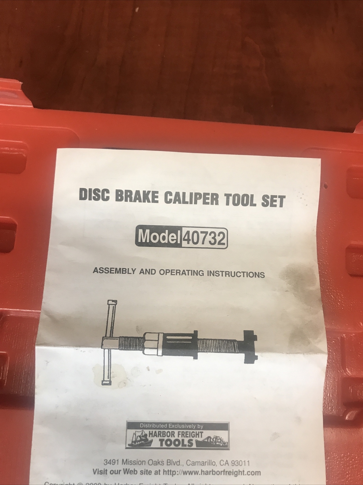 New 11 Pcs Disc Brake Pad And Caliper Service Tool Kit Model 40732 In Hard Case