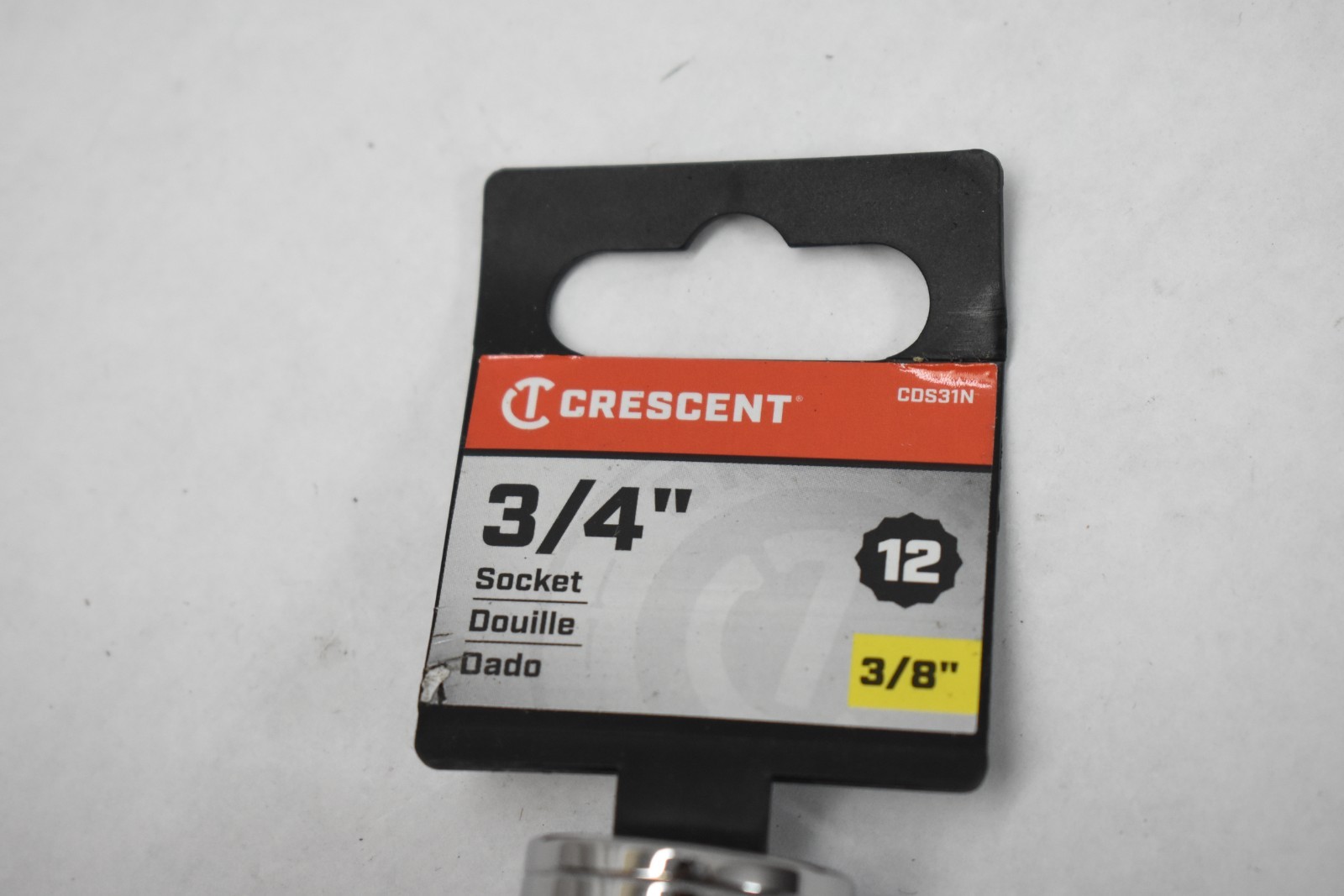 Crescent 3/8″ Drive 12 Point Standard SAE Steel Socket CDS31N