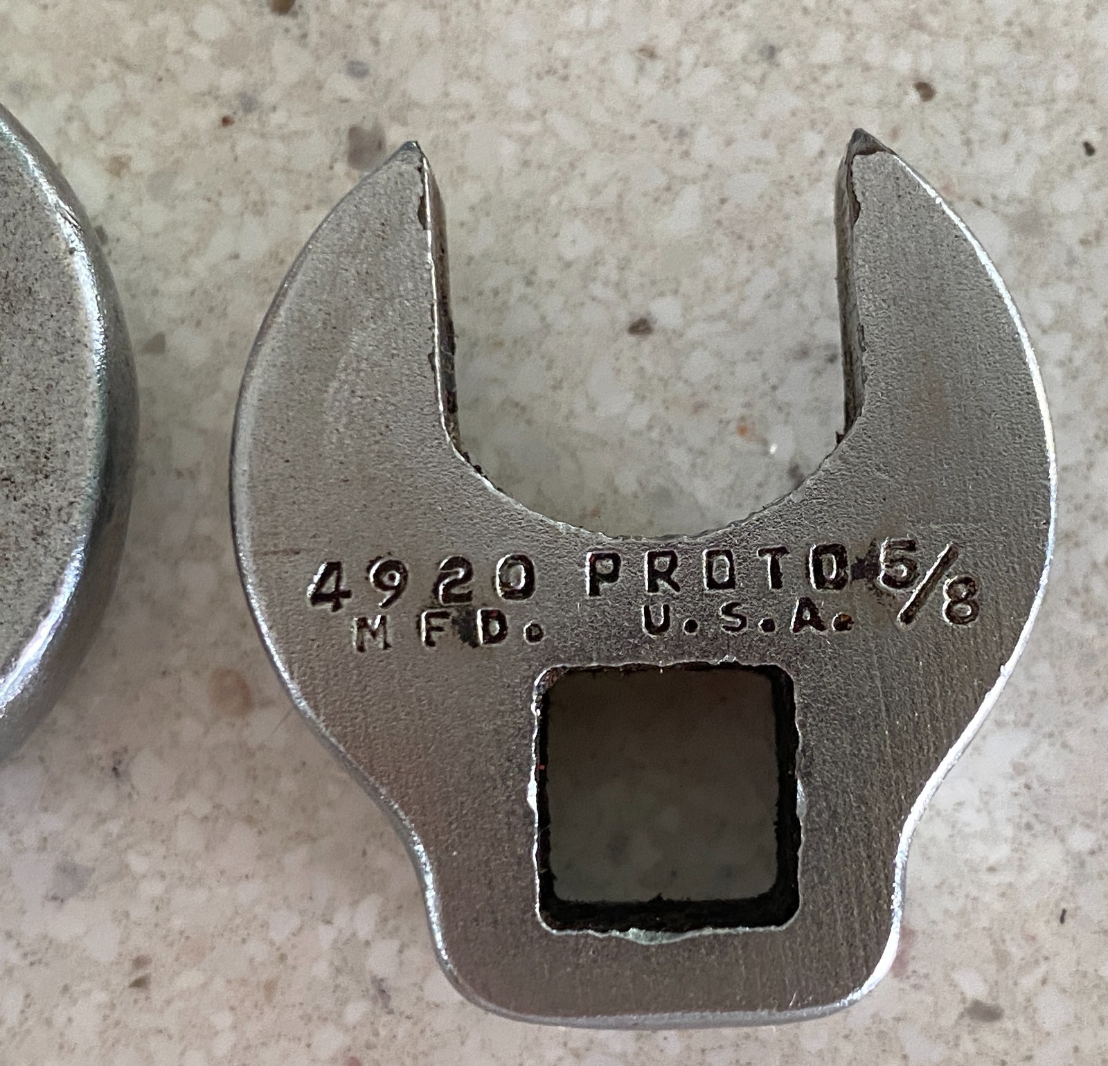 Proto Crowfoot Wrench Lot of 2 3/8″ Drive 4920 – 5/8″ 4924 – 3/4″ USA Used