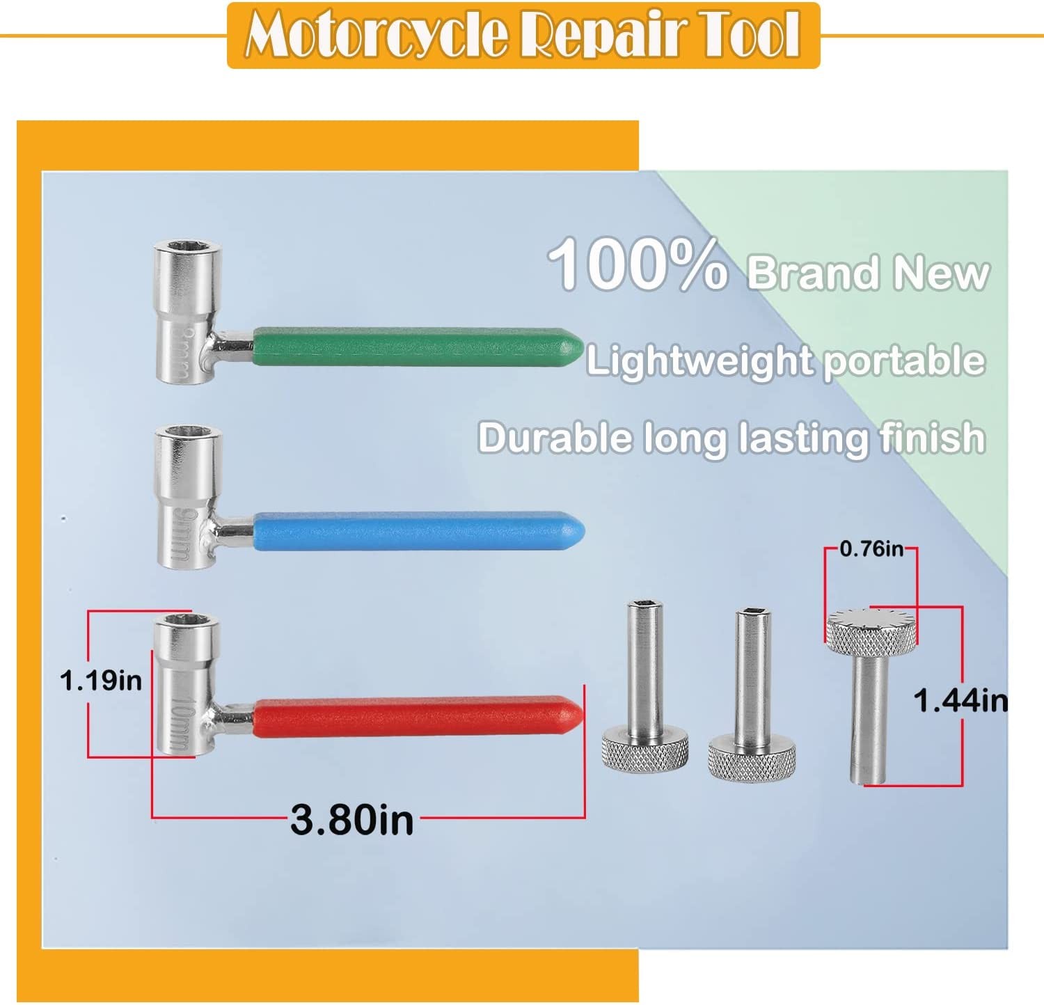 6PC Valve Tappet Adjusting Tool Set for HONDA YAMAHA SUZUKI KAWASAKI MOTORCYCLES