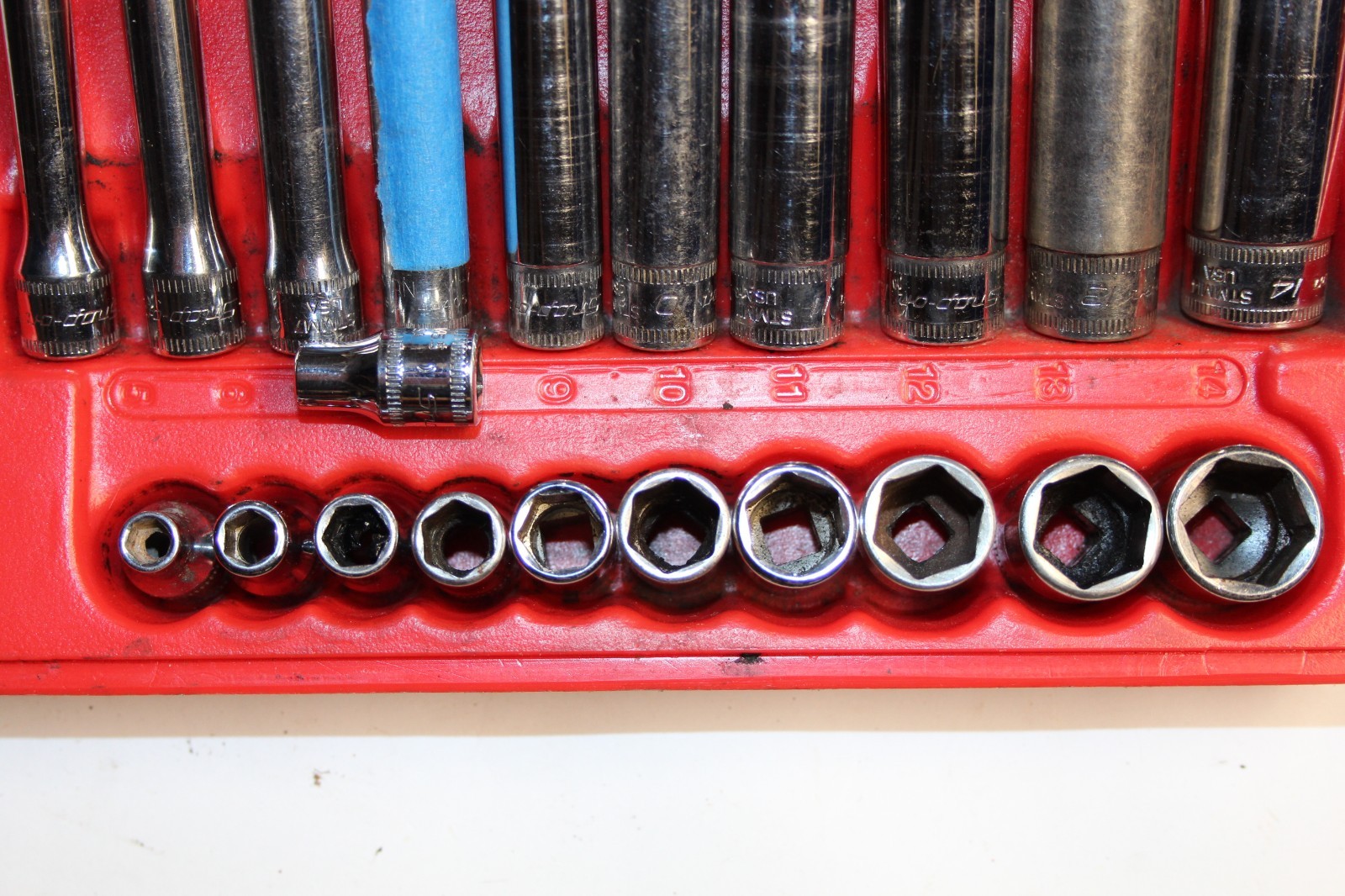 Snap-On Tools 1/4″ Drive 6-Pt General Service Set USA + SOME MISSING + EXTRAS
