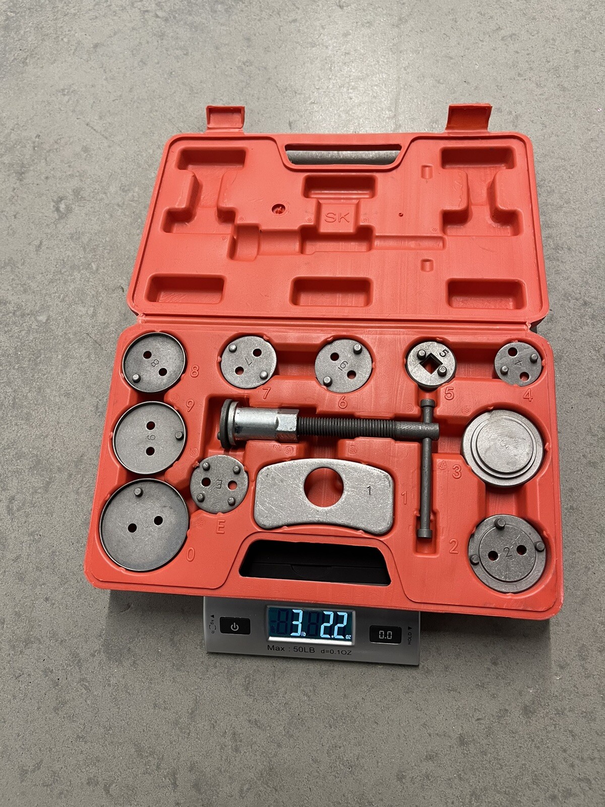12Pieces Disc Brake Caliper Wind Back Tool Kits Piston Pad Car Truck Mechanics