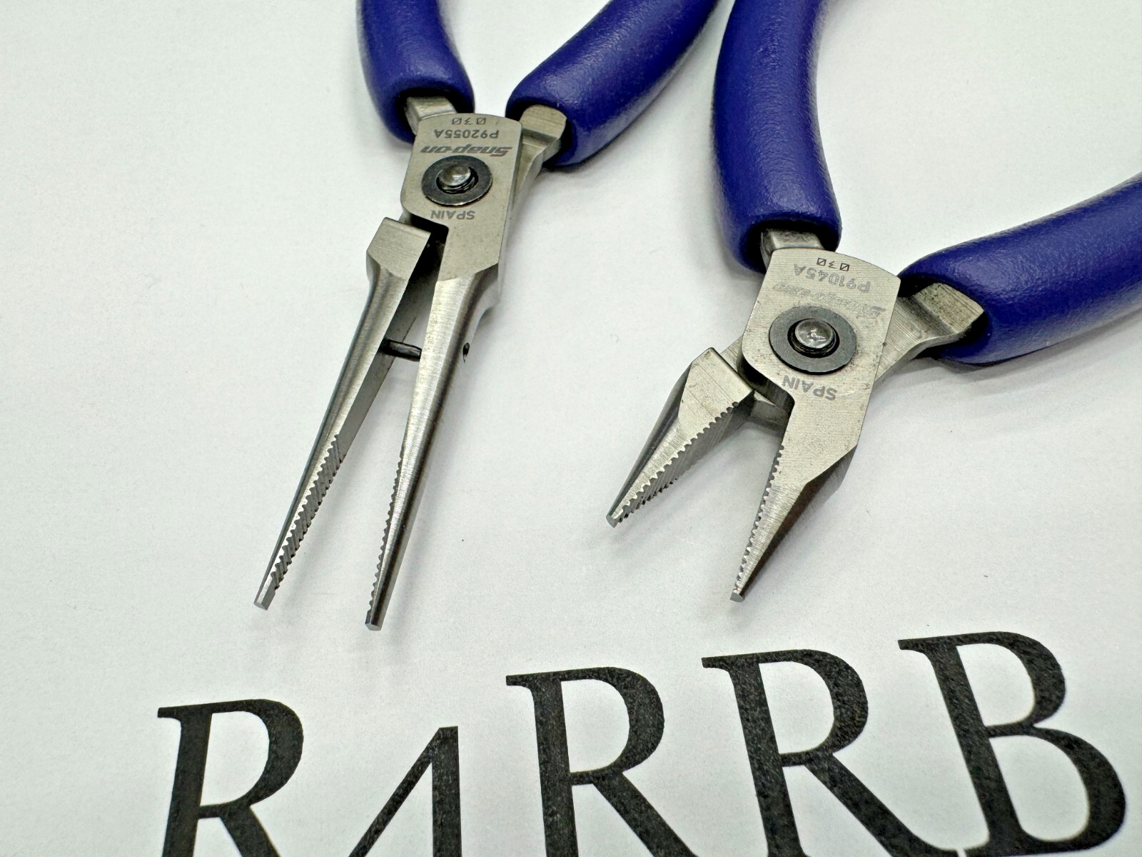 Snap-on Tools DARK PURPLE 2pc SOFT GRIP Needle Snipe Nose Precision Pliers Set