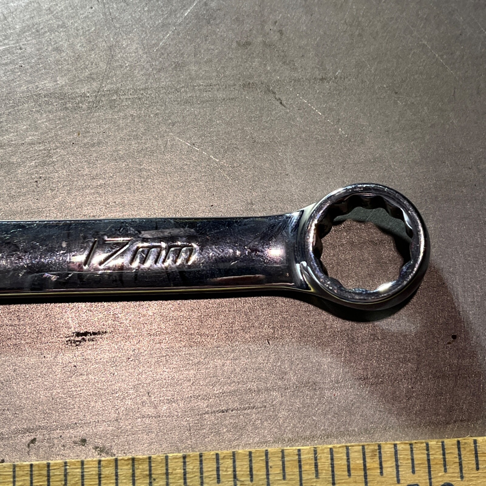 Snap-on OEXM170B Metric 17mm Combination Wrench USA Chrome
