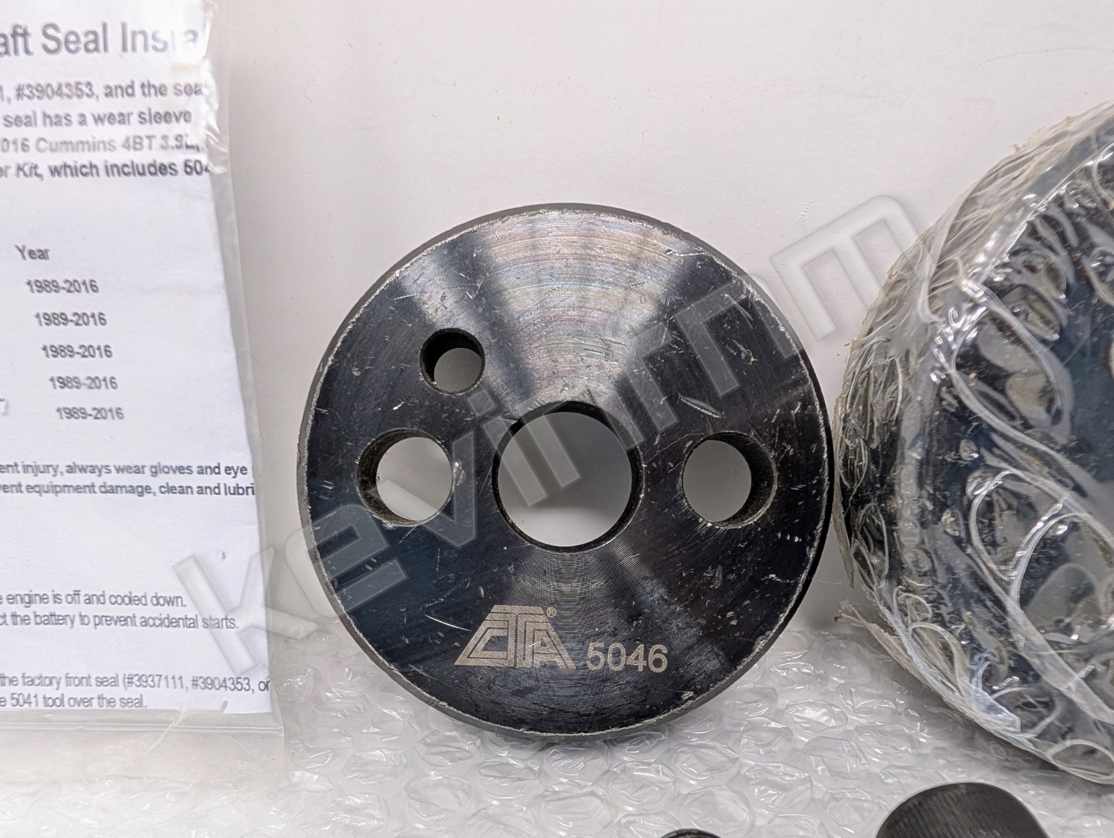 NEW **GENUINE CTA Tools®** 8612 Cummins Sleeve Installer Kit 3.9L , 5.9L & 6.7L