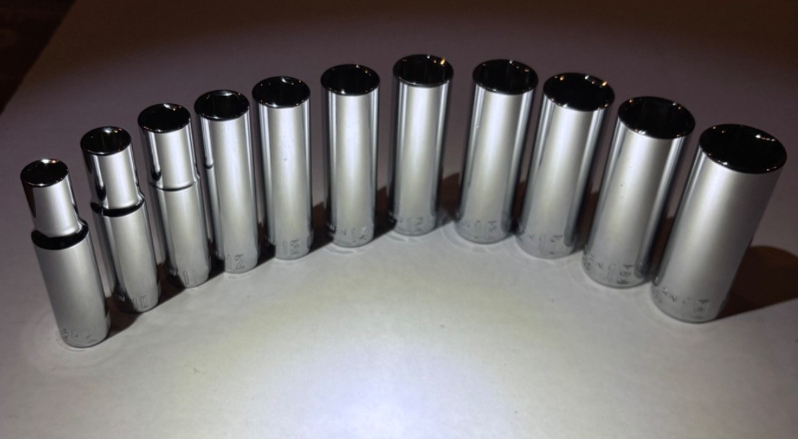 Craftsman 3/8 Drive Deep Sockets SAE or MM, 6 or 12 Point(Pick a Size)