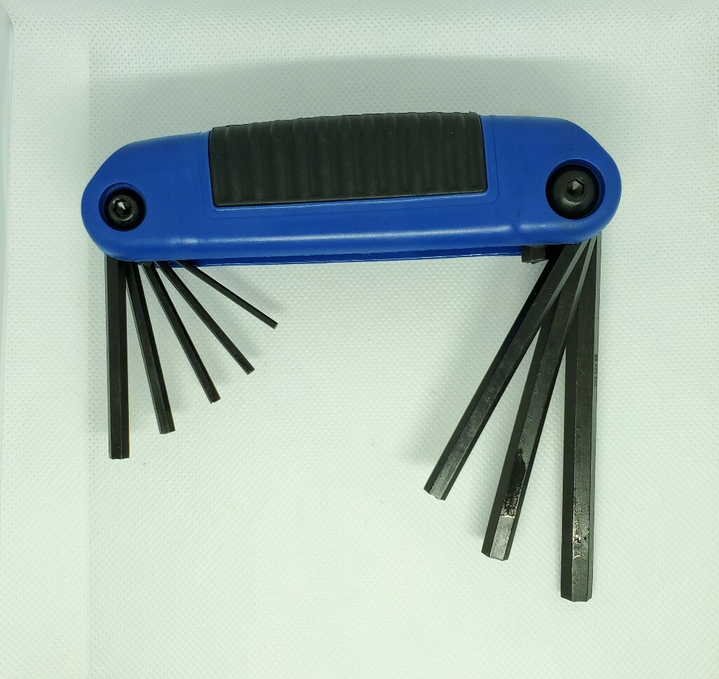 Snap On Tools Folding METRIC Hex Wrench set Plastic Handle AWMEF8K- 8 keys NEW!!